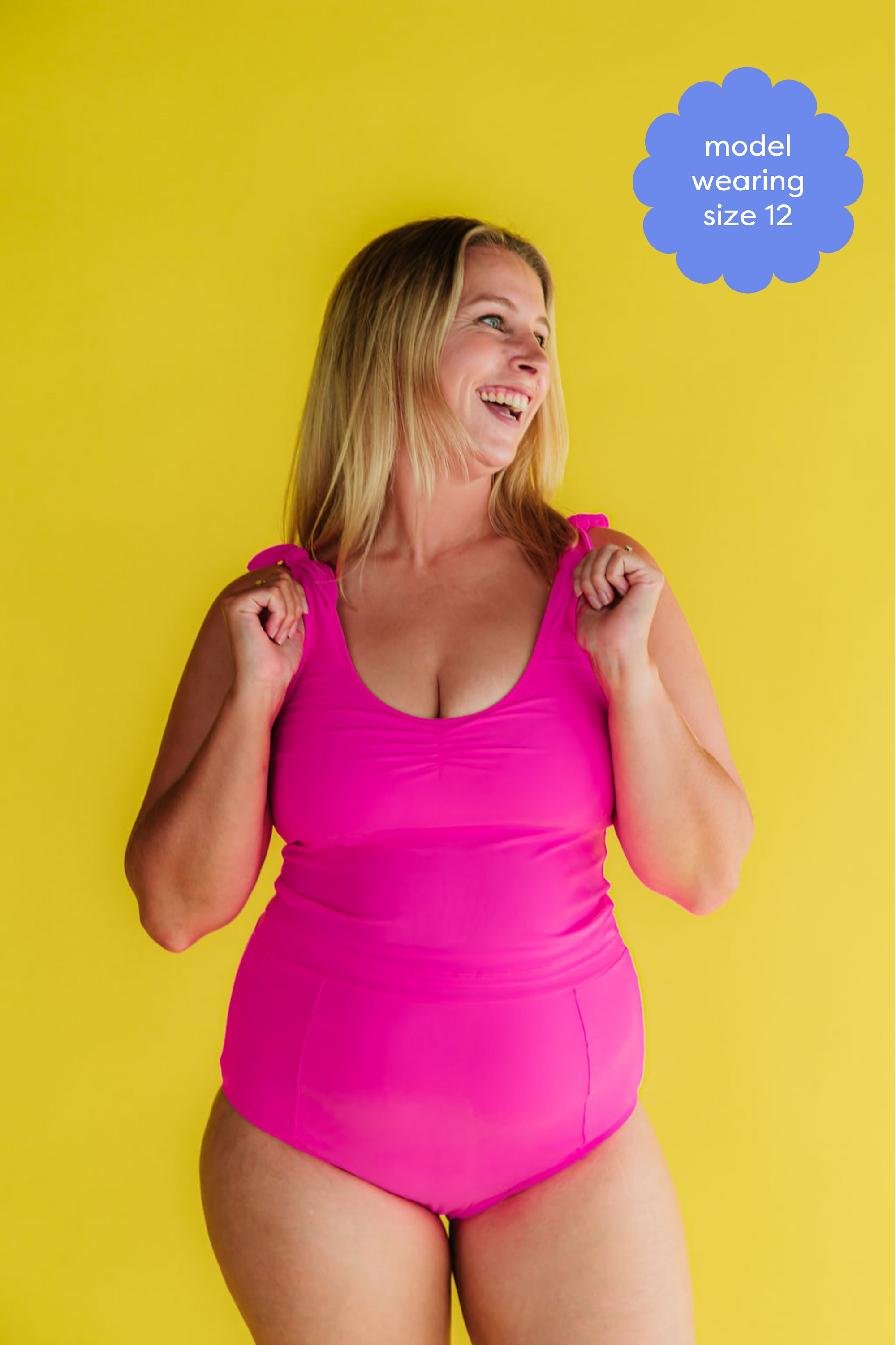 Shoulder Tie Top Flamingo
