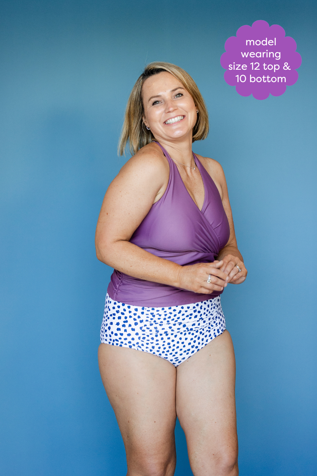 Criss-Cross Halter Top Grape