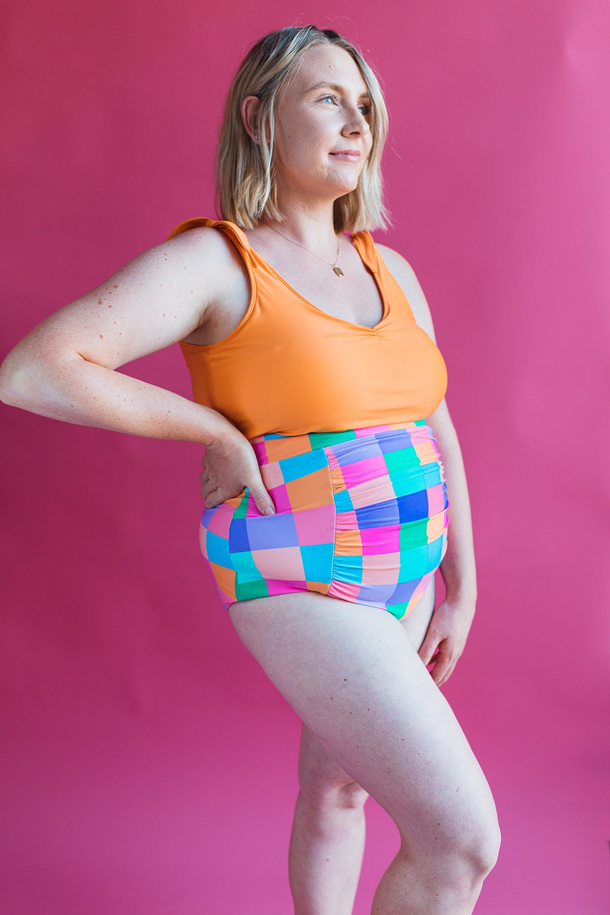 Last Pieces - Ruched High Waisted Bottoms Serendipity