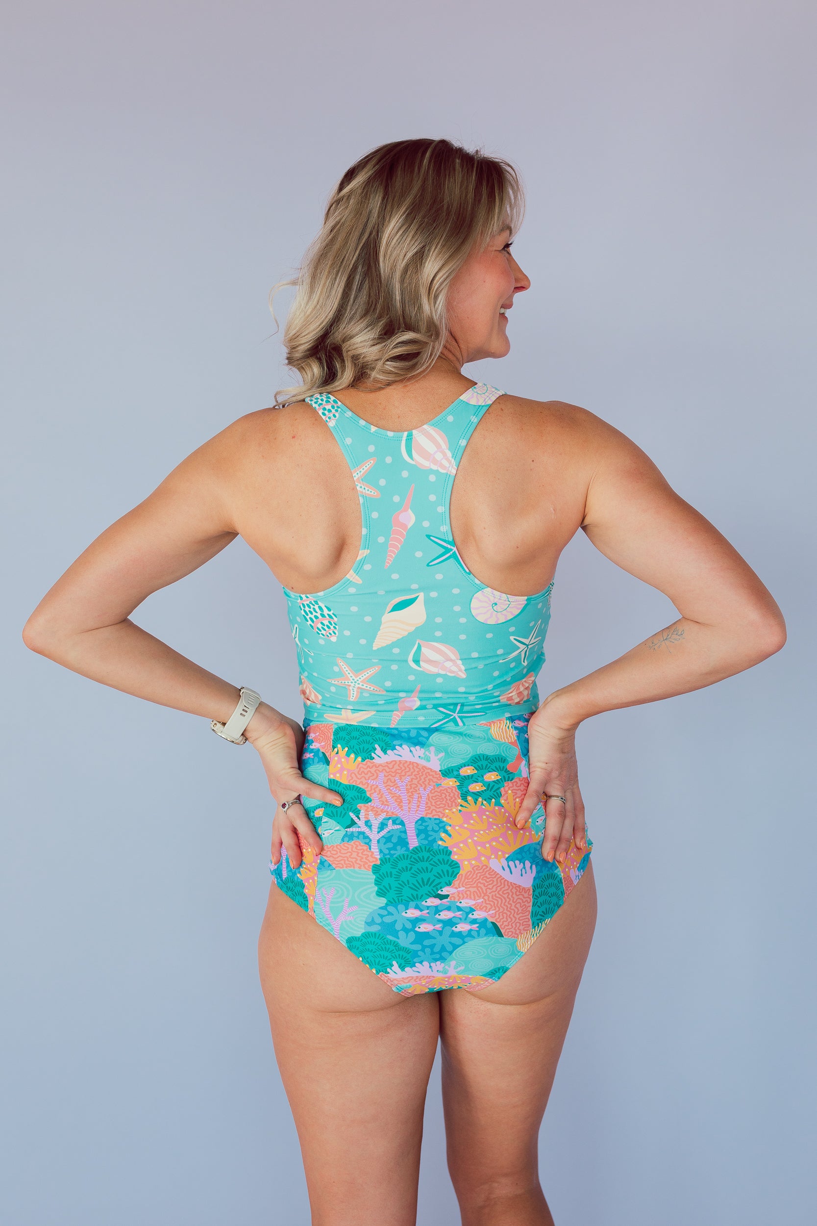 Last Pieces - Racer Back Top Sea Shells