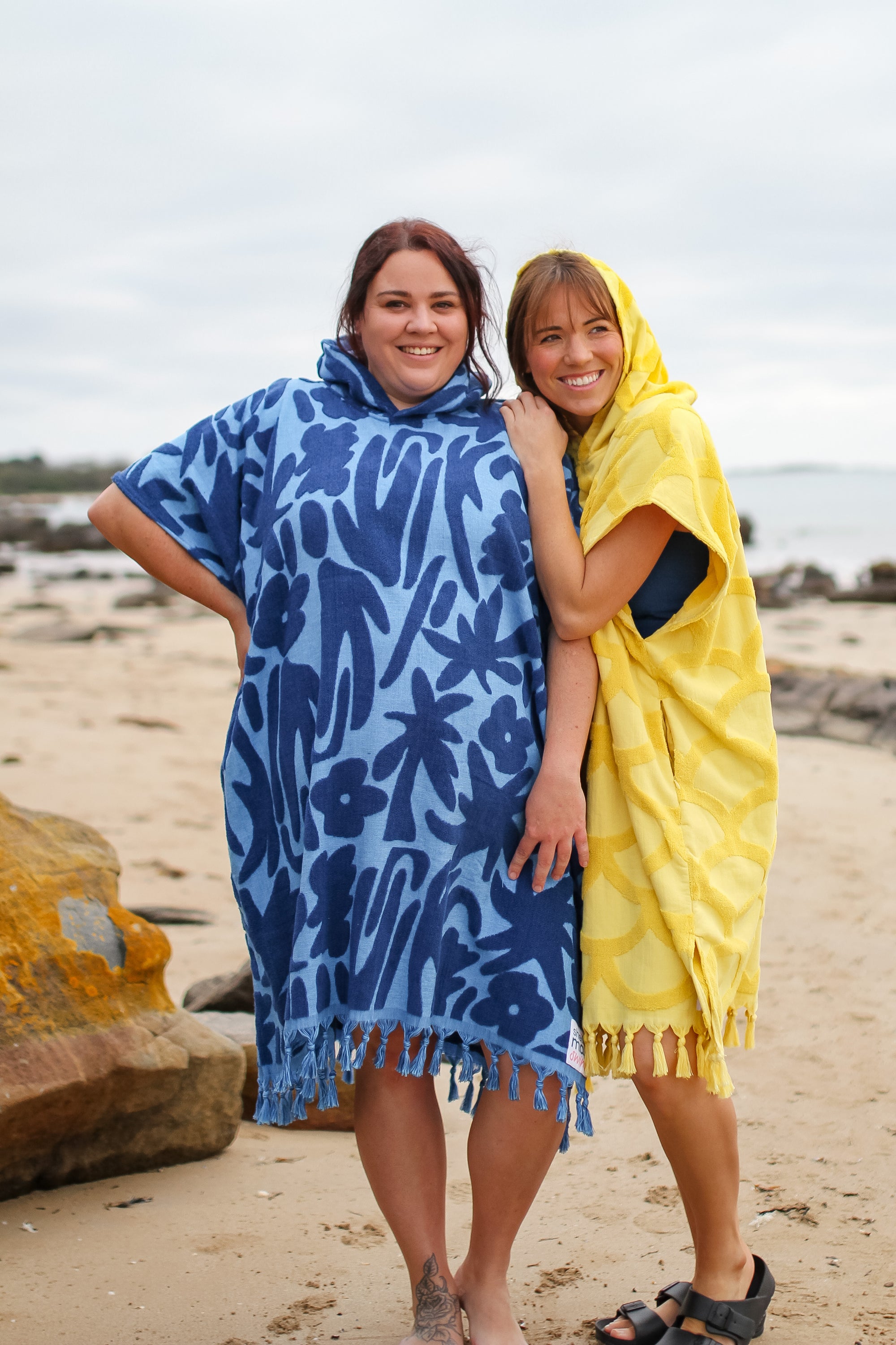 Last Pieces - Hooded Towel Summer in Blue