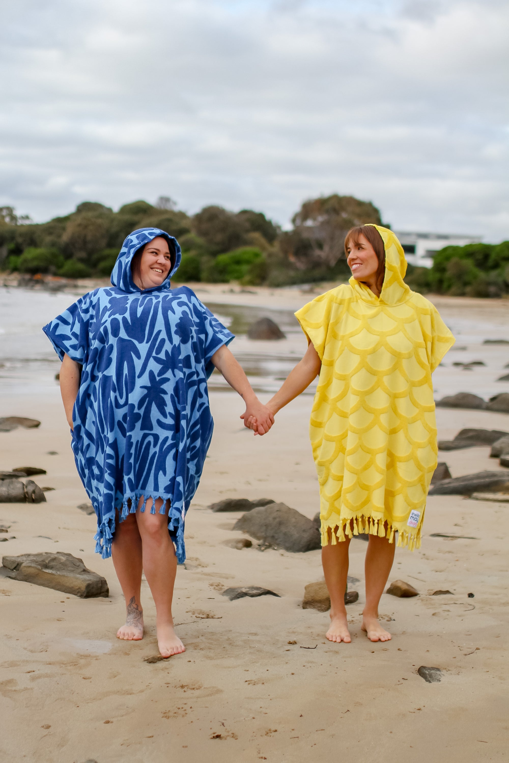 Last Pieces - Hooded Towel Summer in Blue