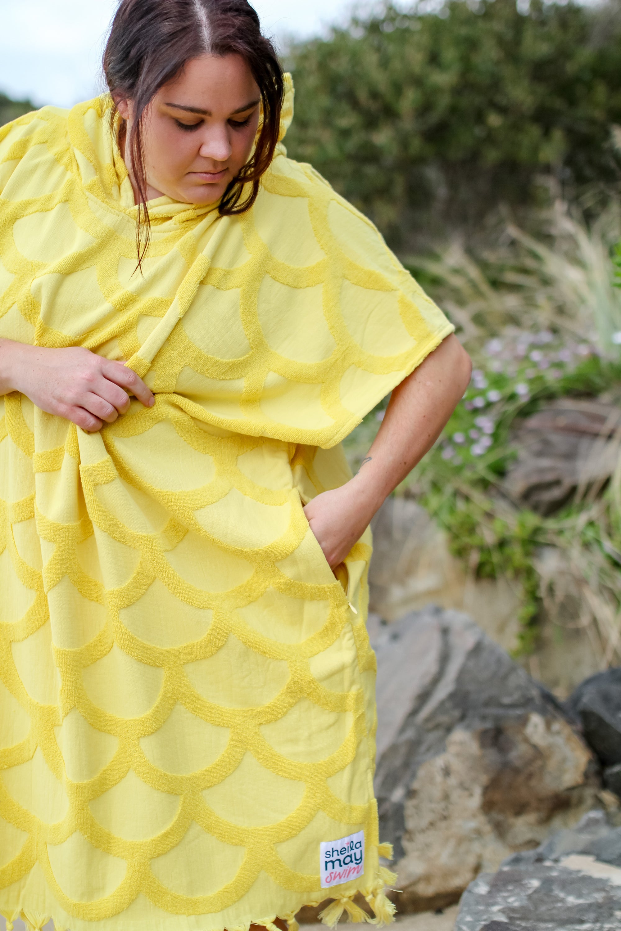 Last Pieces - Hooded Towel Sunny Scales