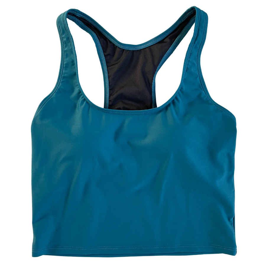 Racer Back Top Peacock