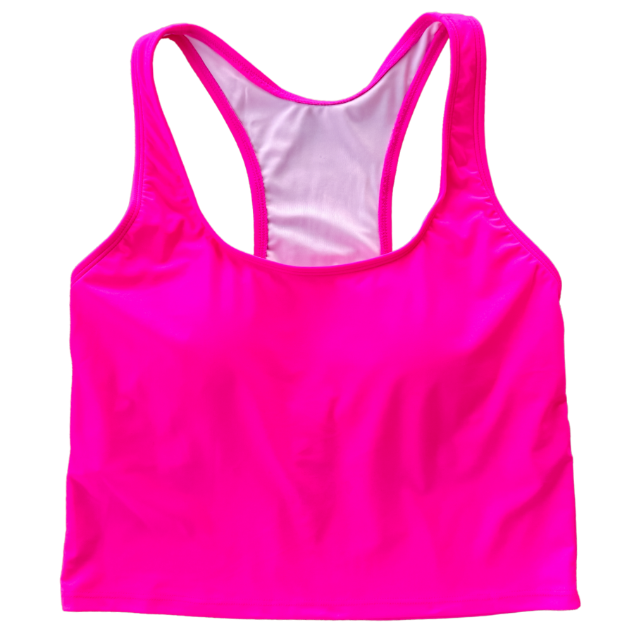 Racer Back Top Flamingo