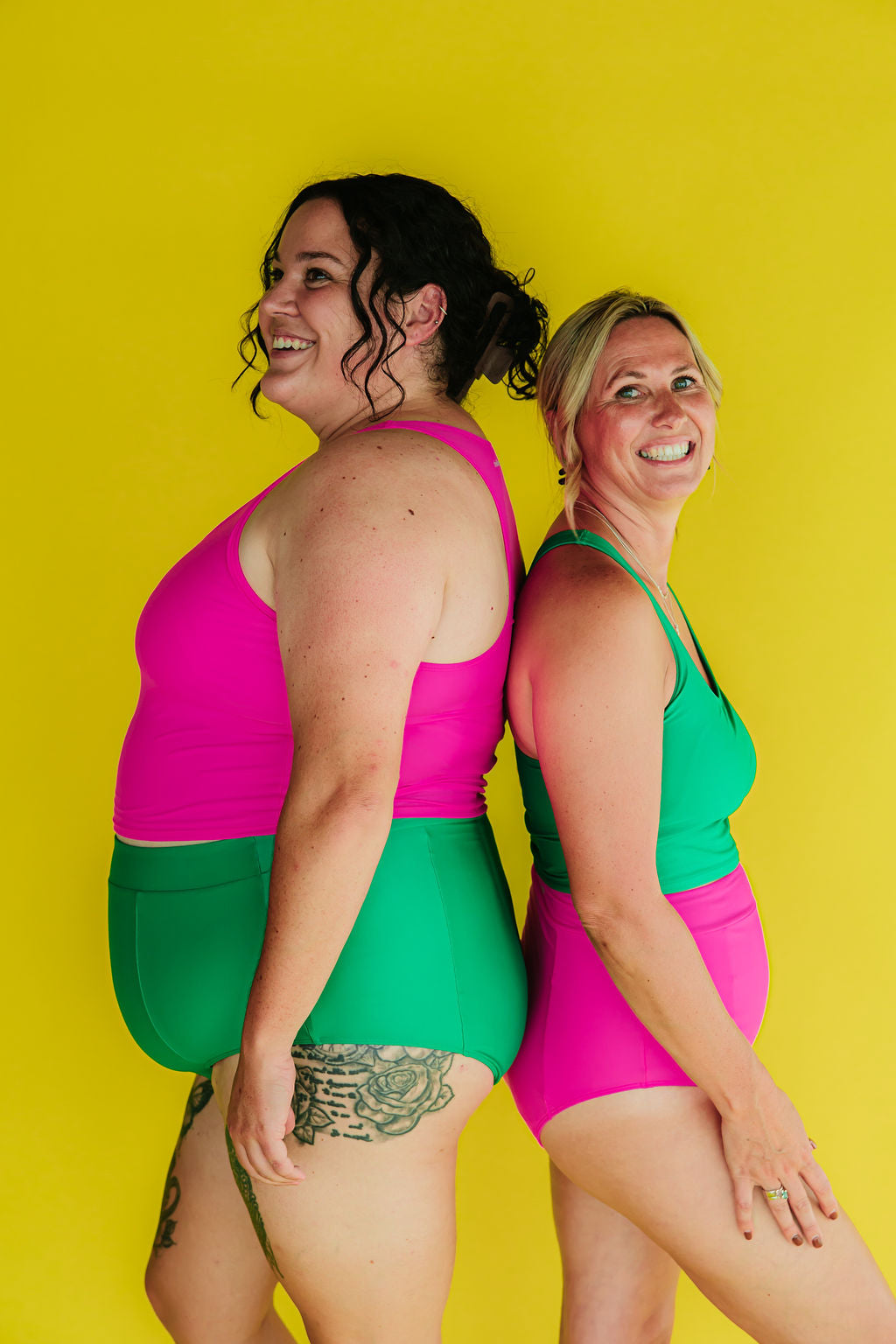 Racer Back Top Flamingo