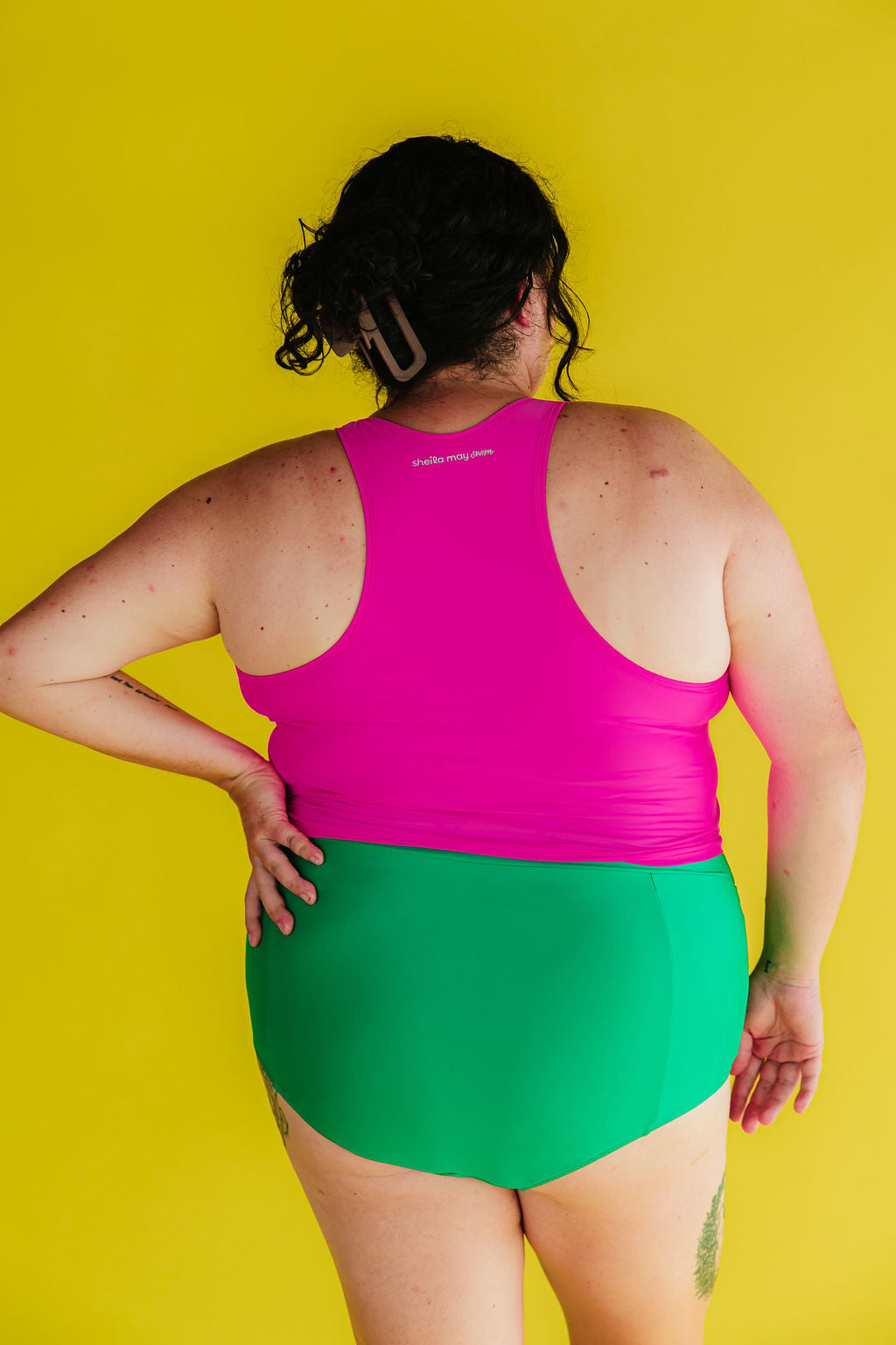 Racer Back Top Flamingo