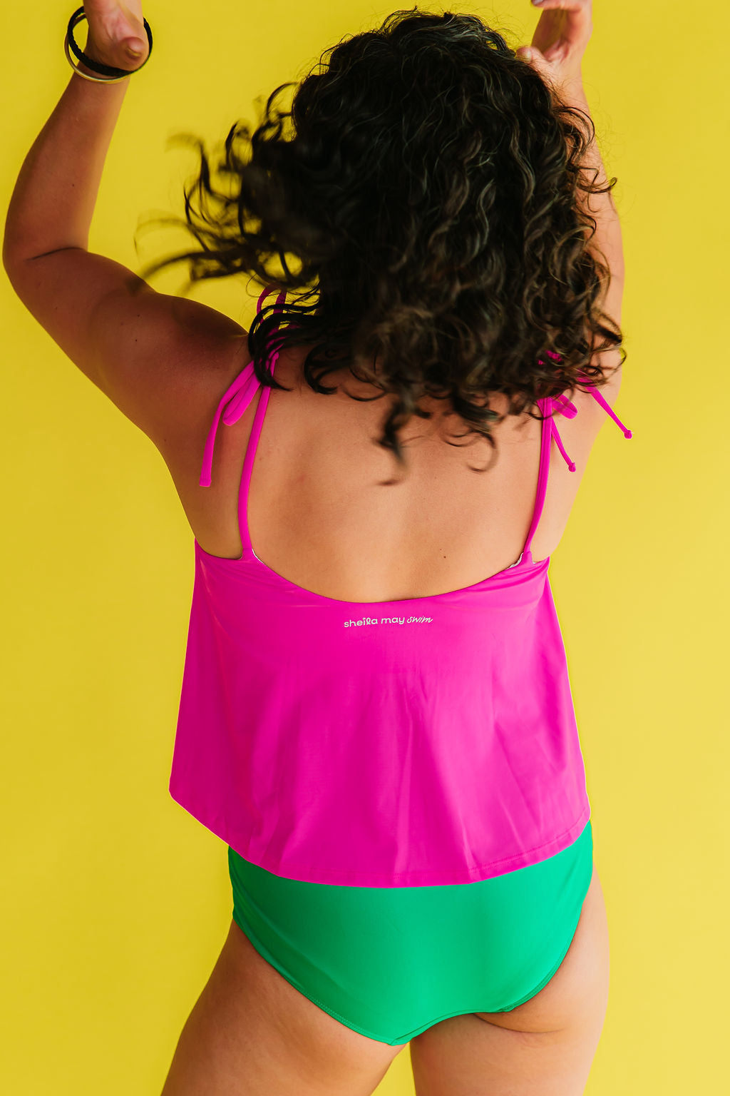 Ruched High Waisted Bottoms Clover