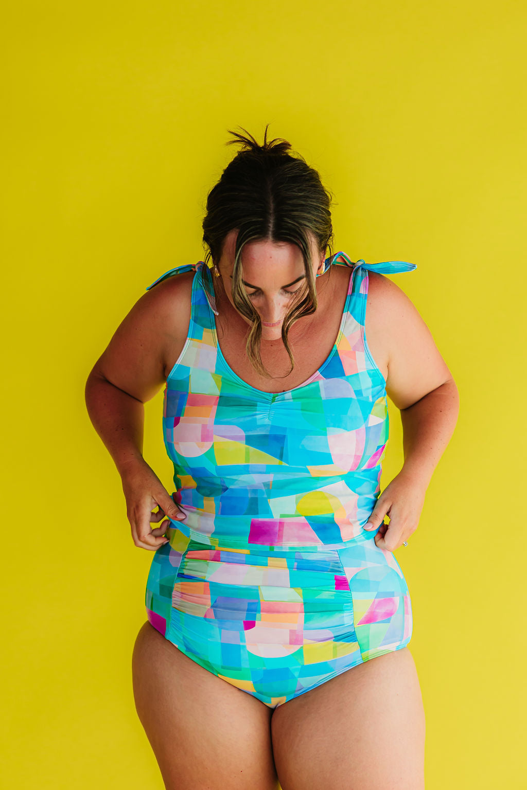 Ruched High Waisted Bottoms Skylight