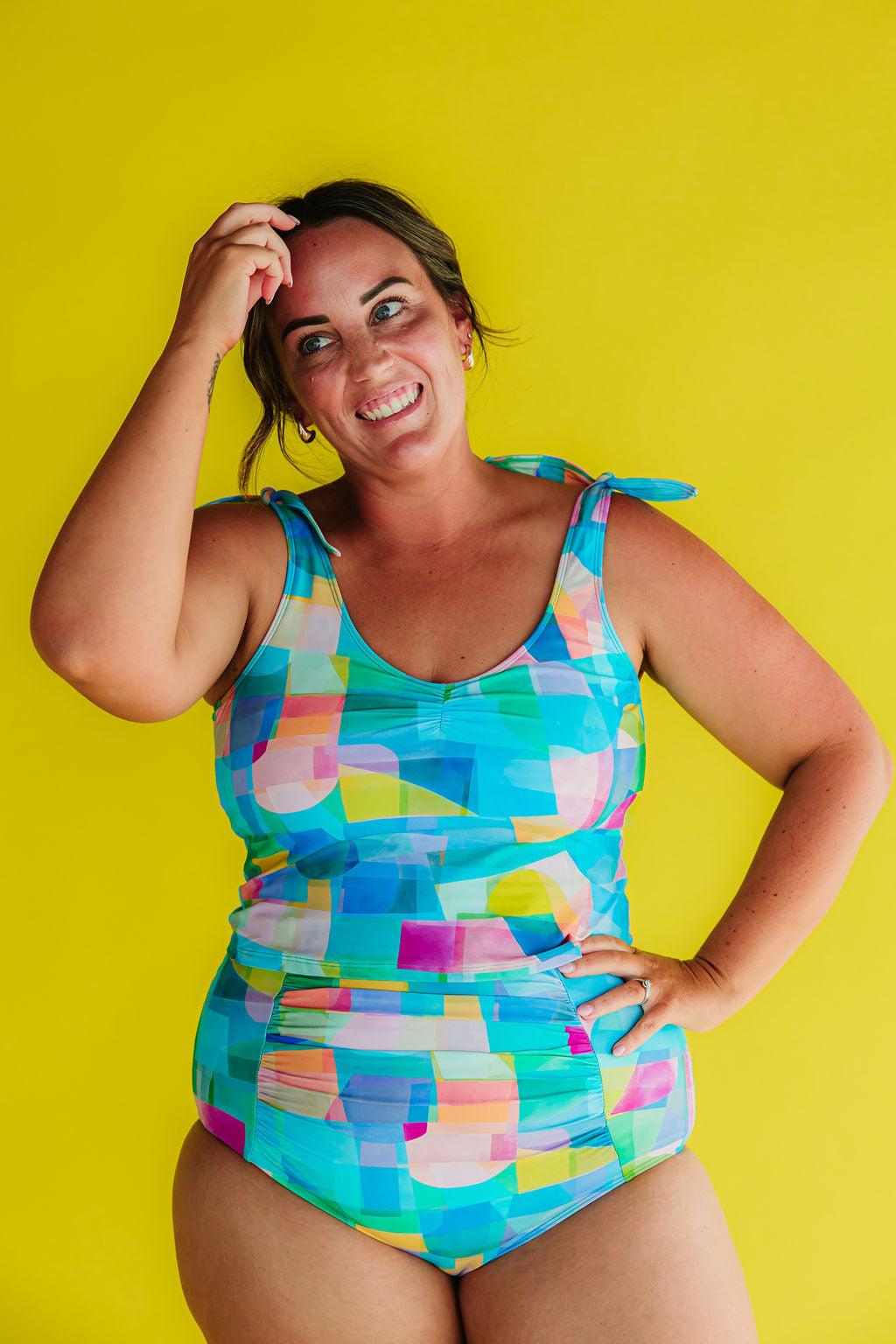 Ruched High Waisted Bottoms Skylight