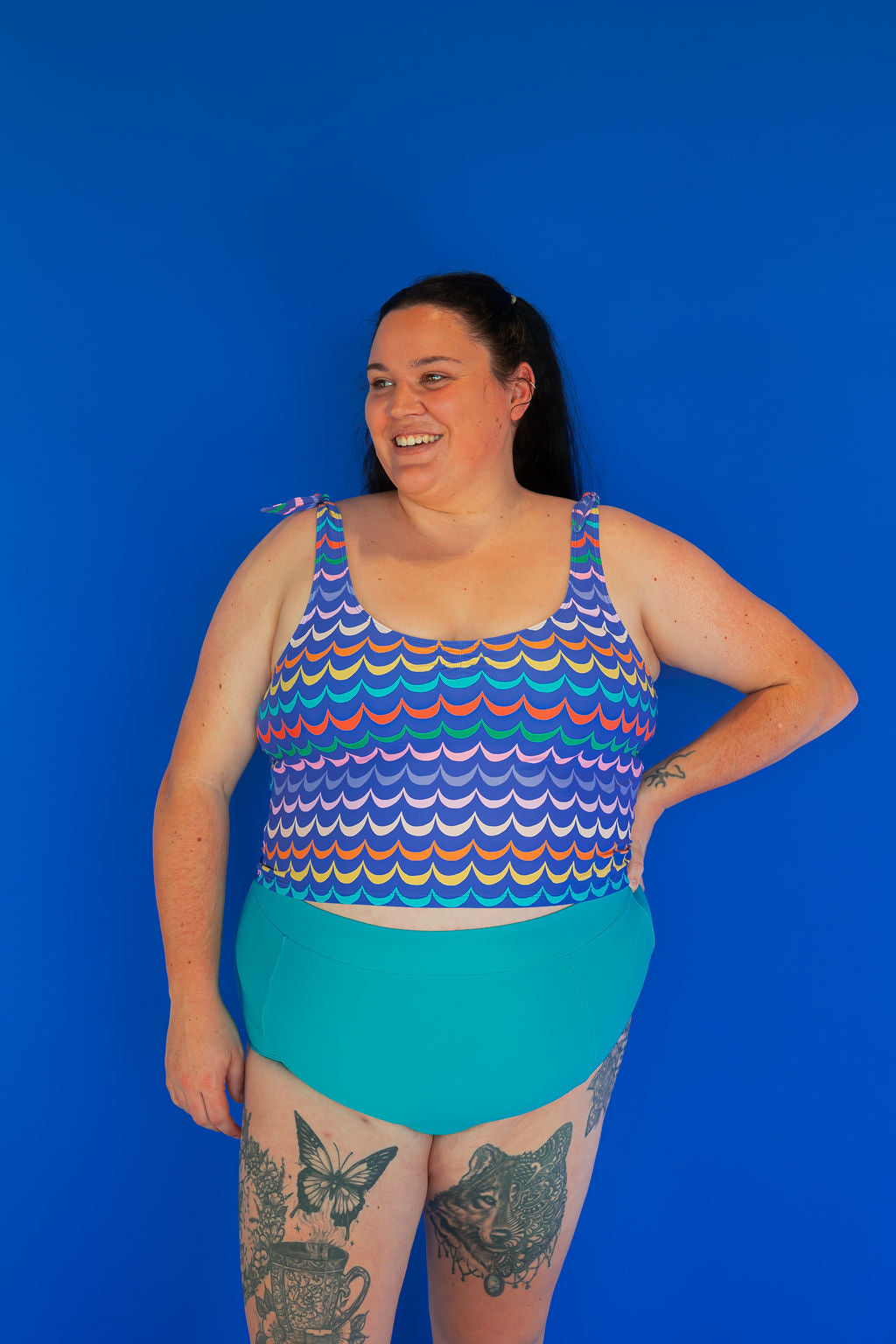 High Waisted Bottoms Teal