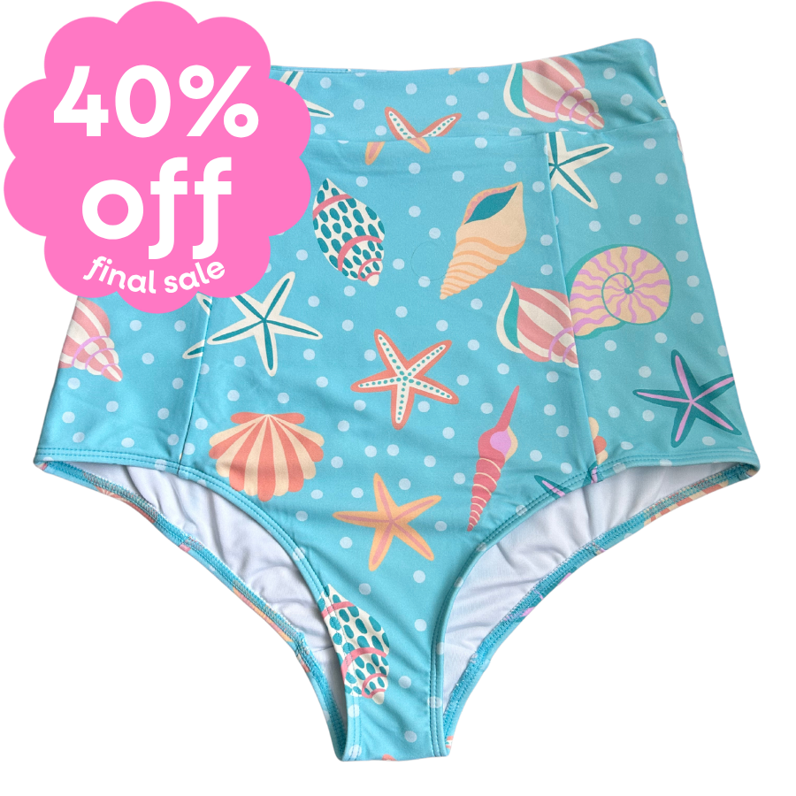 Last Pieces - High Waisted Bottoms Sea Shells