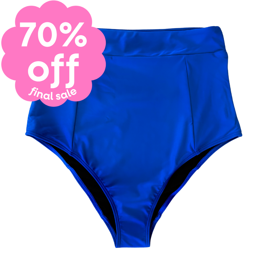 Last Pieces - High Cut Bottoms Sapphire