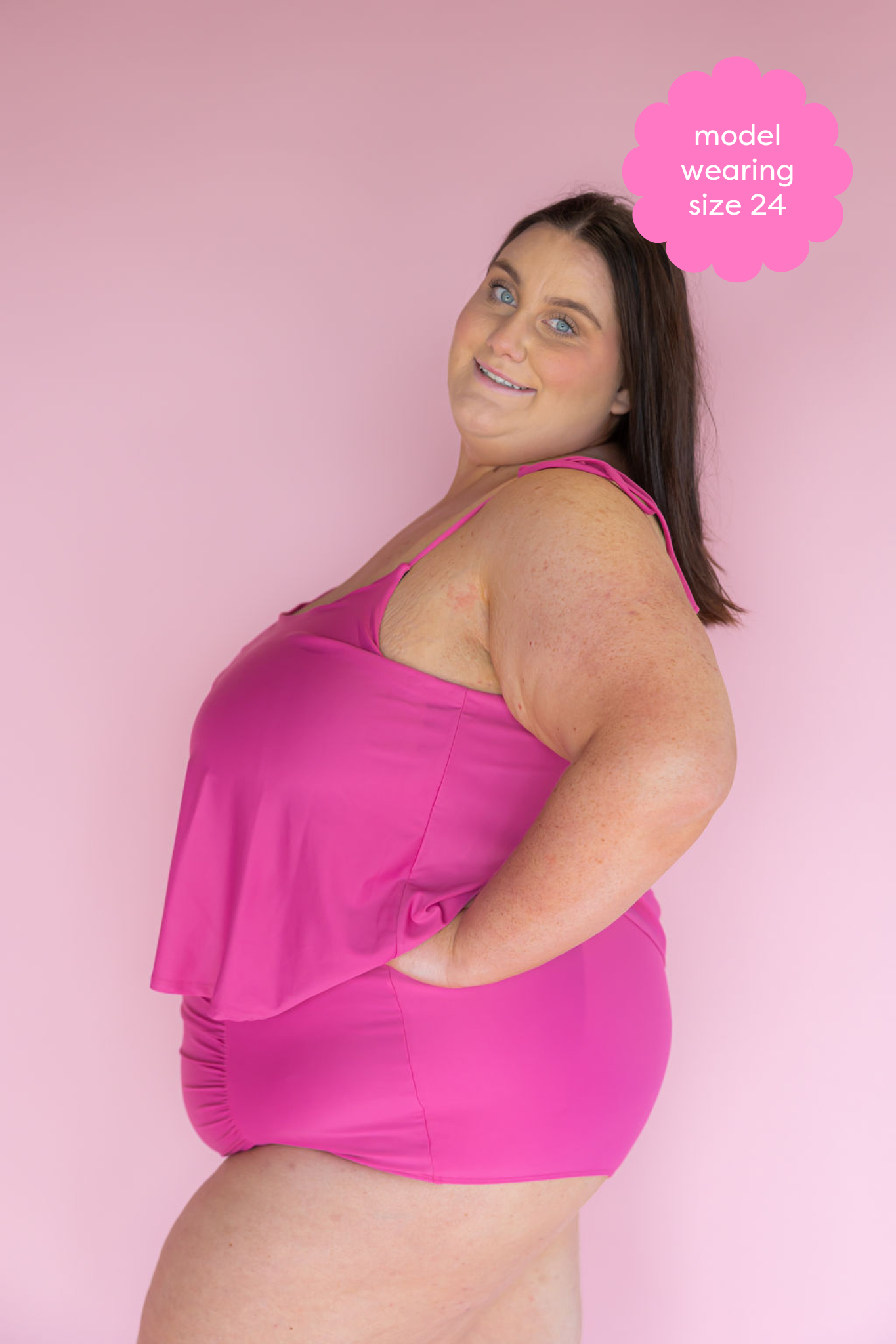 Ruched High Waisted Bottoms Petal