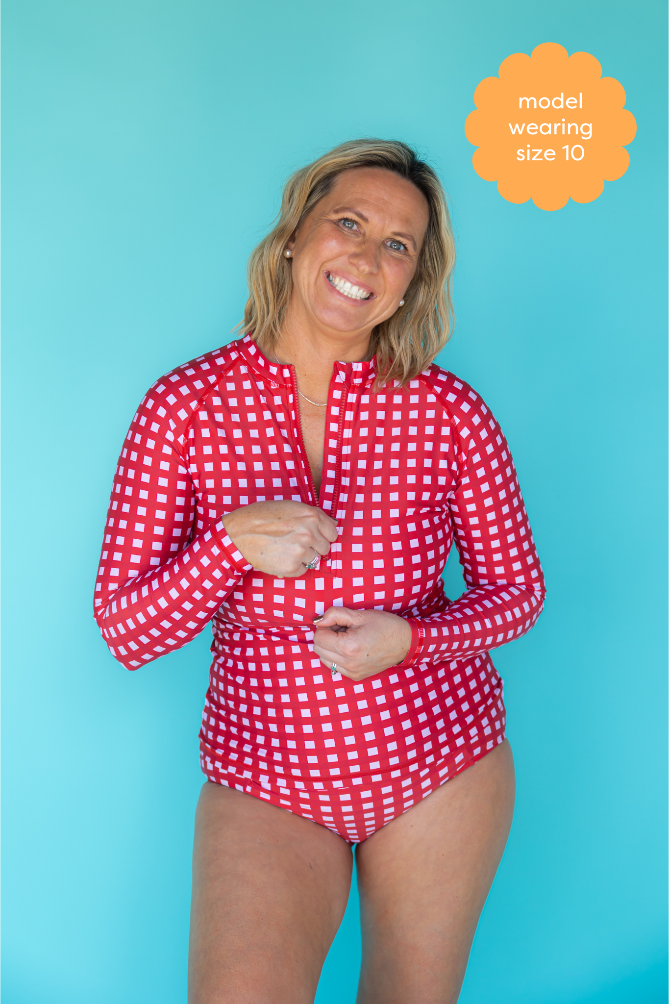 Sun Kissed Rashie Watermelon Check