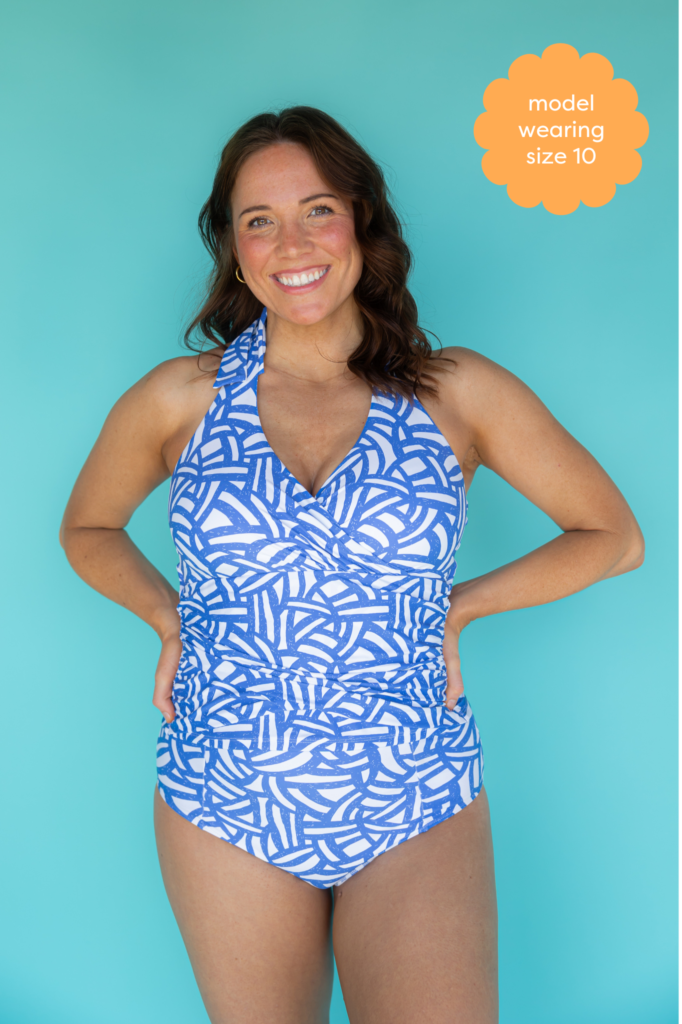 Criss-Cross Halter Top Stripe Delight