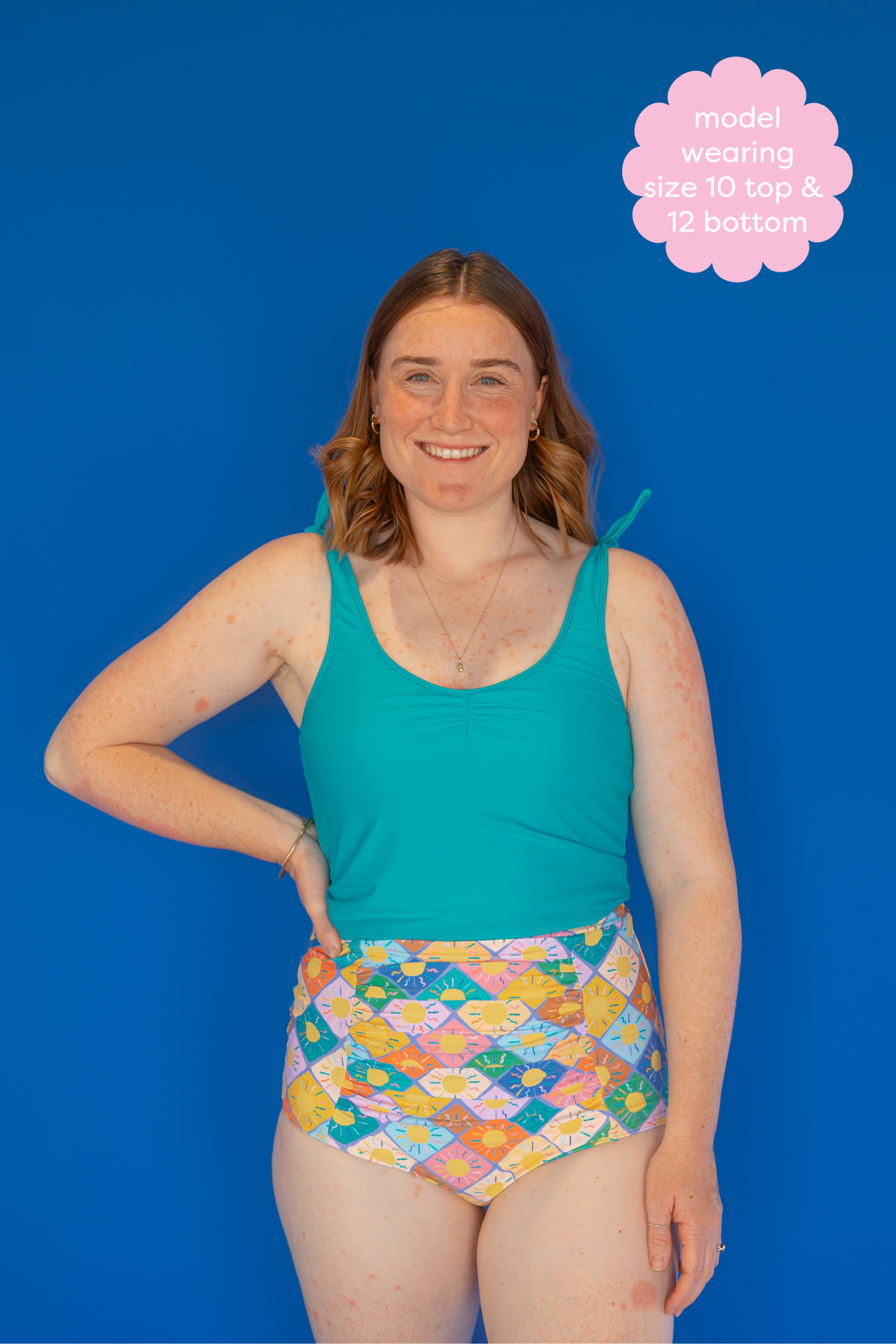 Ruched High Waisted Bottoms Here Comes The Sun