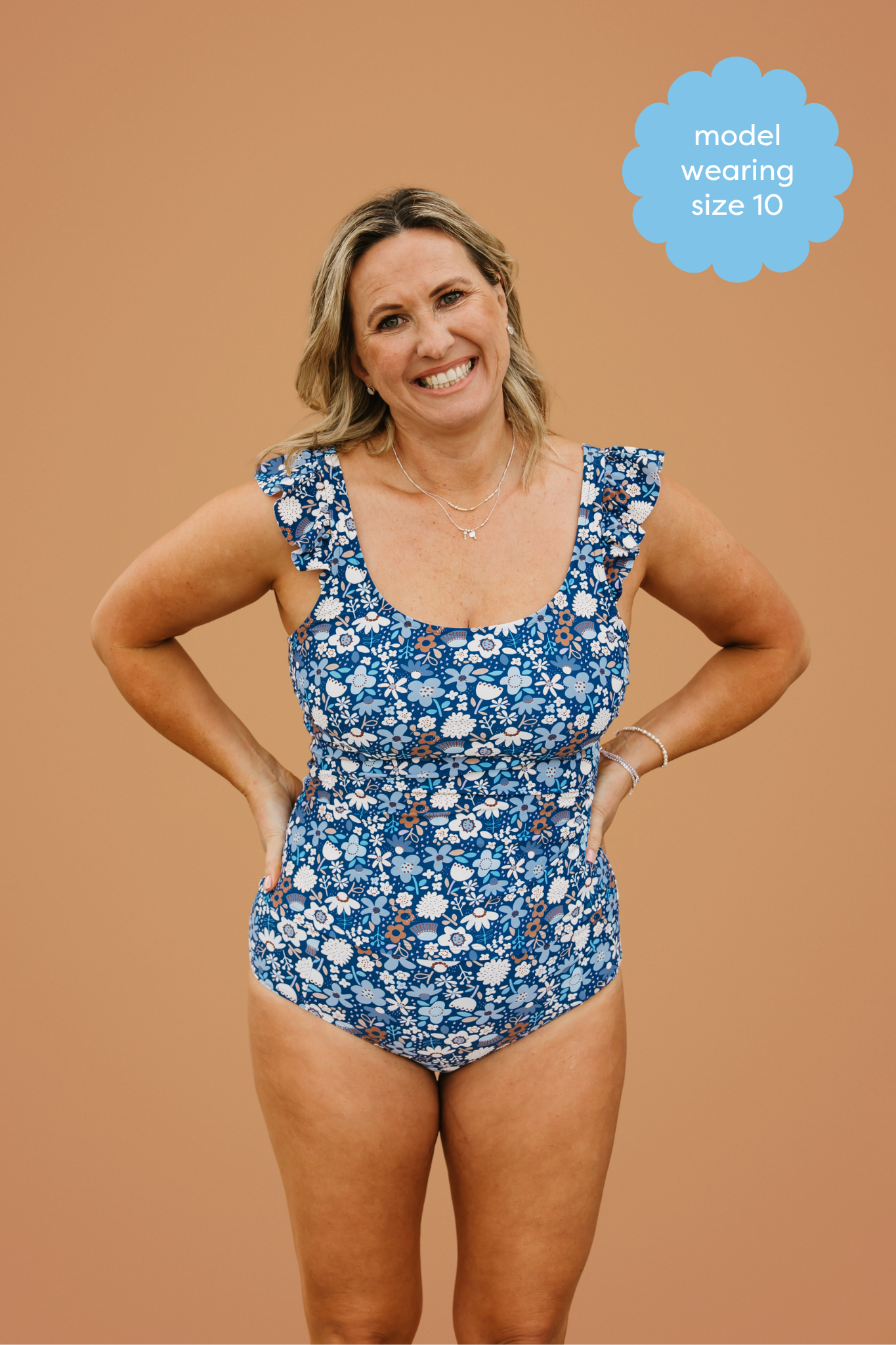 PRE-ORDER: High Waisted Bottoms Indigo Posy