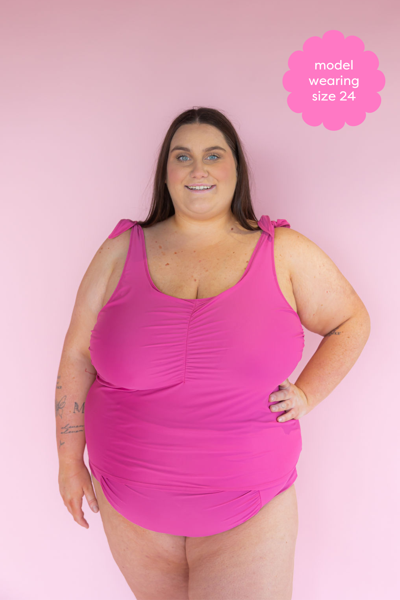 Ruched High Waisted Bottoms Petal
