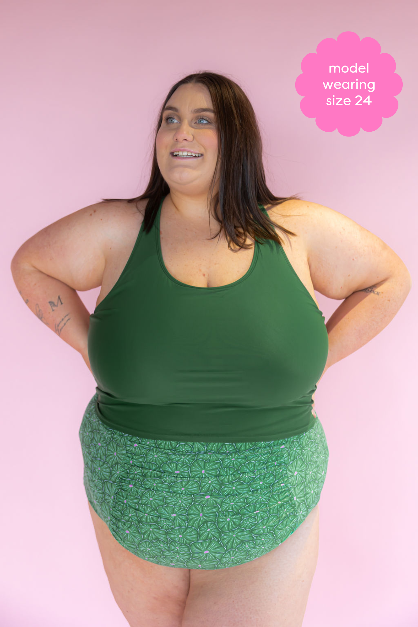 Ruched High Waisted Bottoms Swirlflower