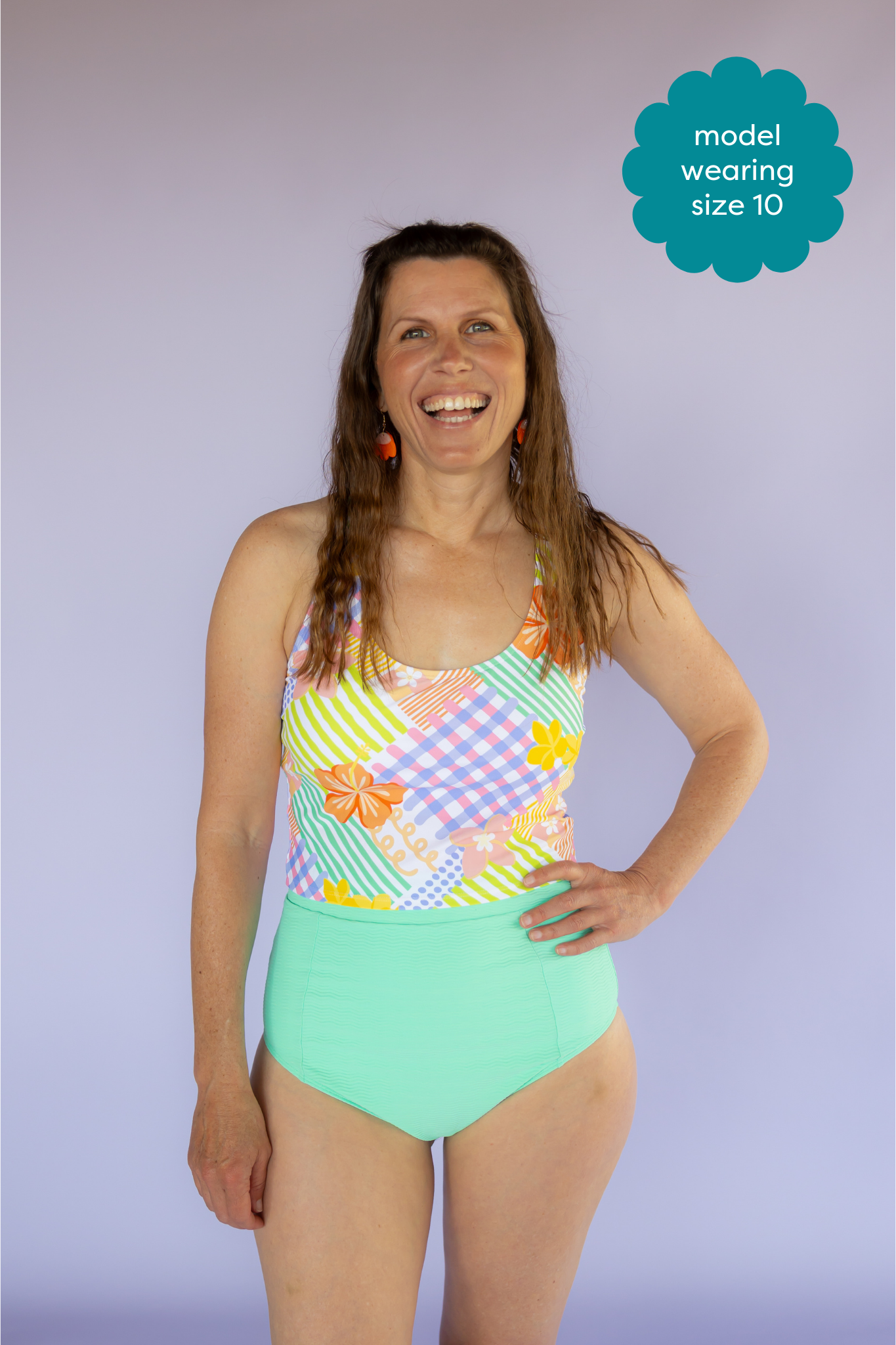 Racer Back Top Tropical Patch