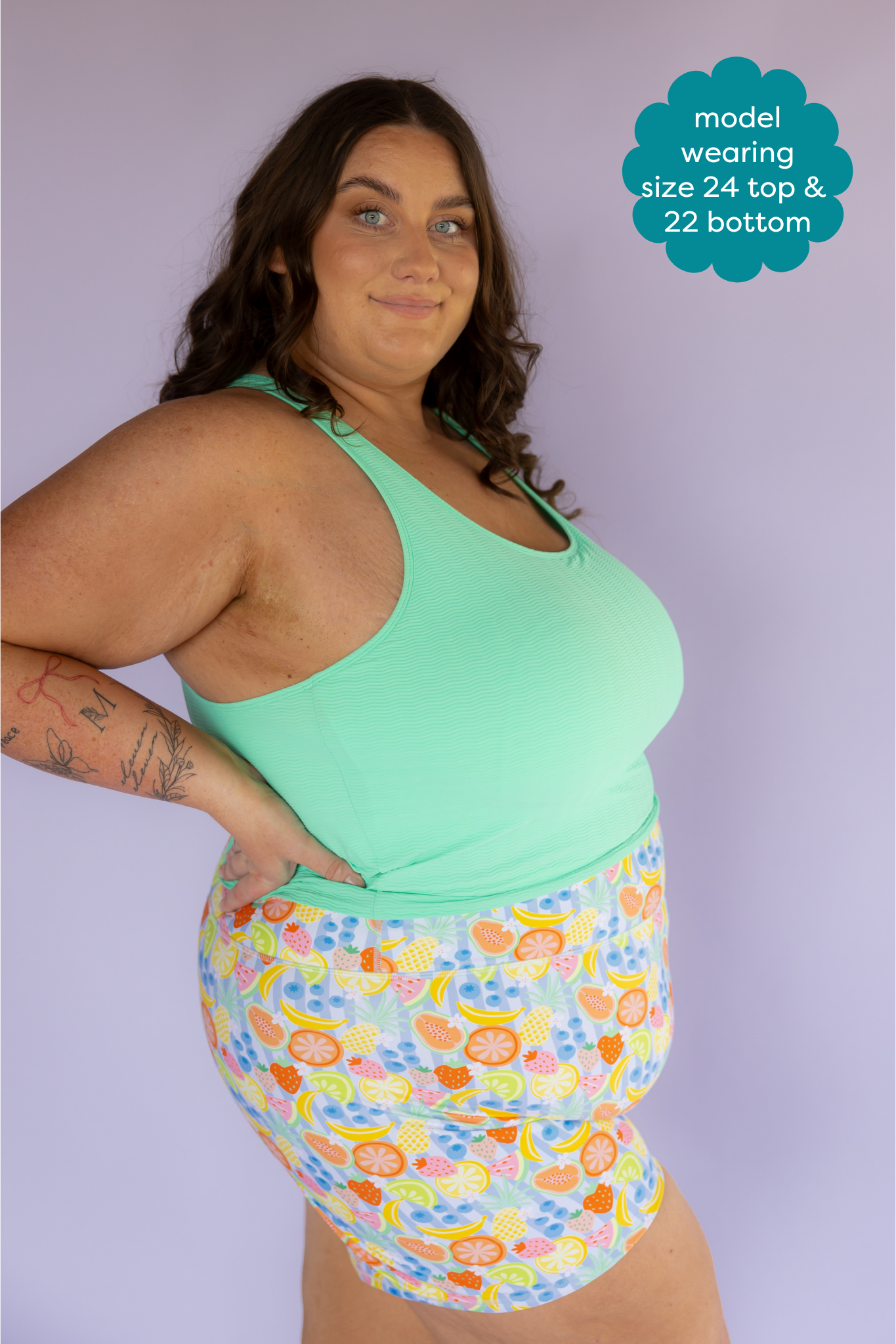 Racer Back Top Seafoam (Textured Fabric)