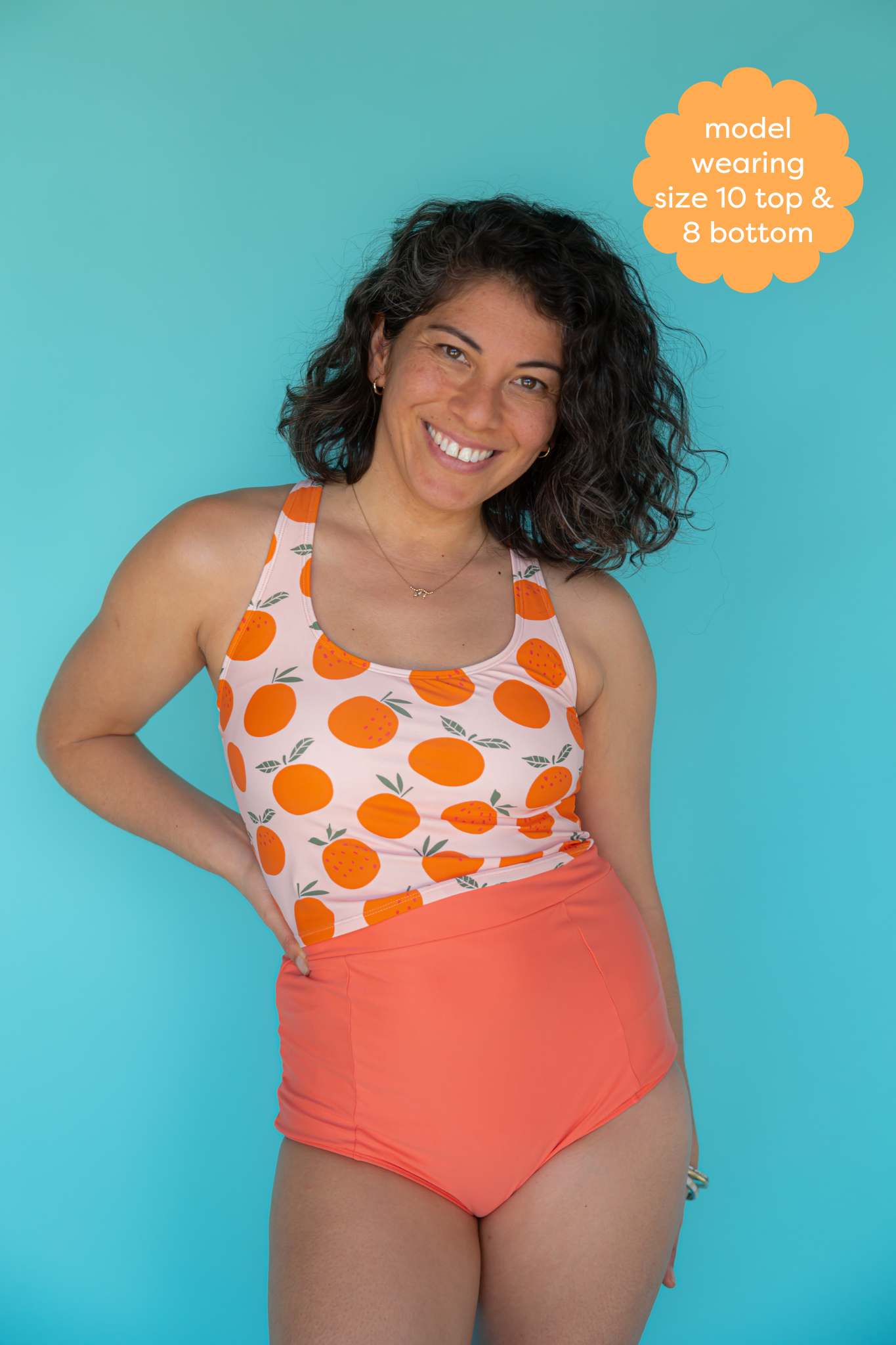 Racer Back Top Oranges