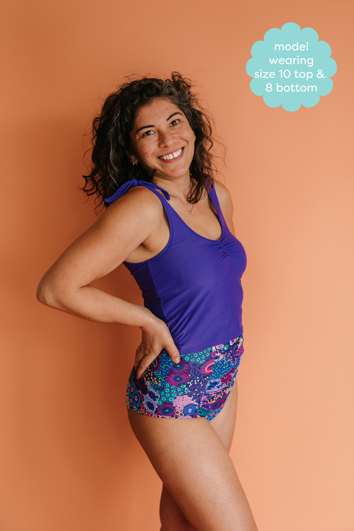 Ruched High Waisted Bottoms Ocean Jewels