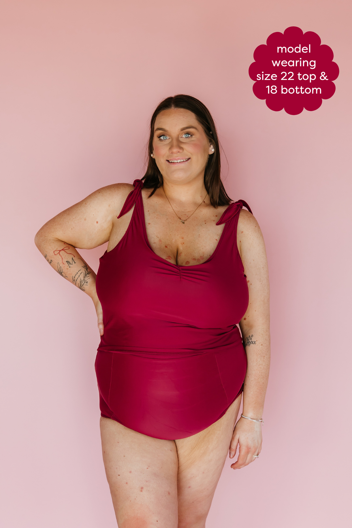 Pre-Order: Shoulder Tie Top Cherry