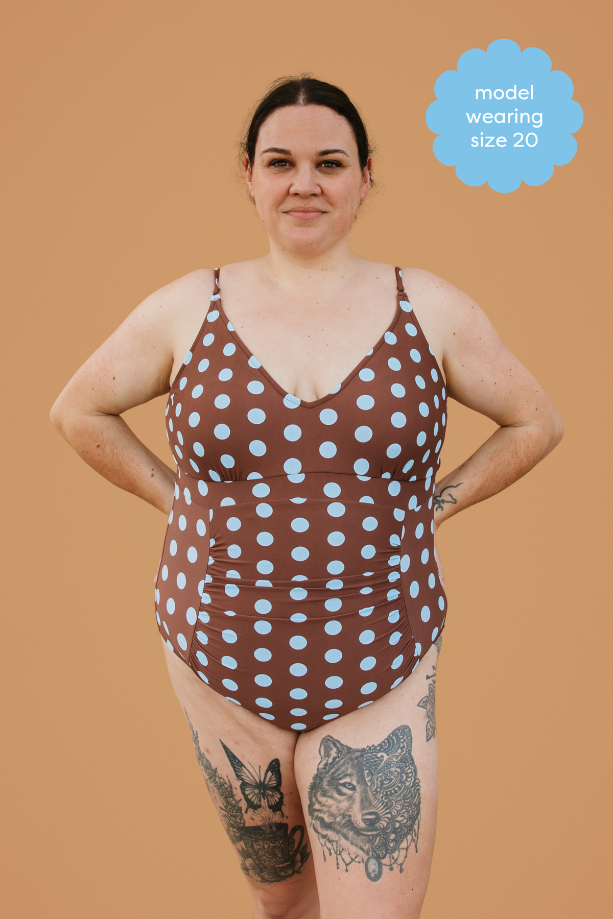 PRE-ORDER: Ruched One Piece Freckle