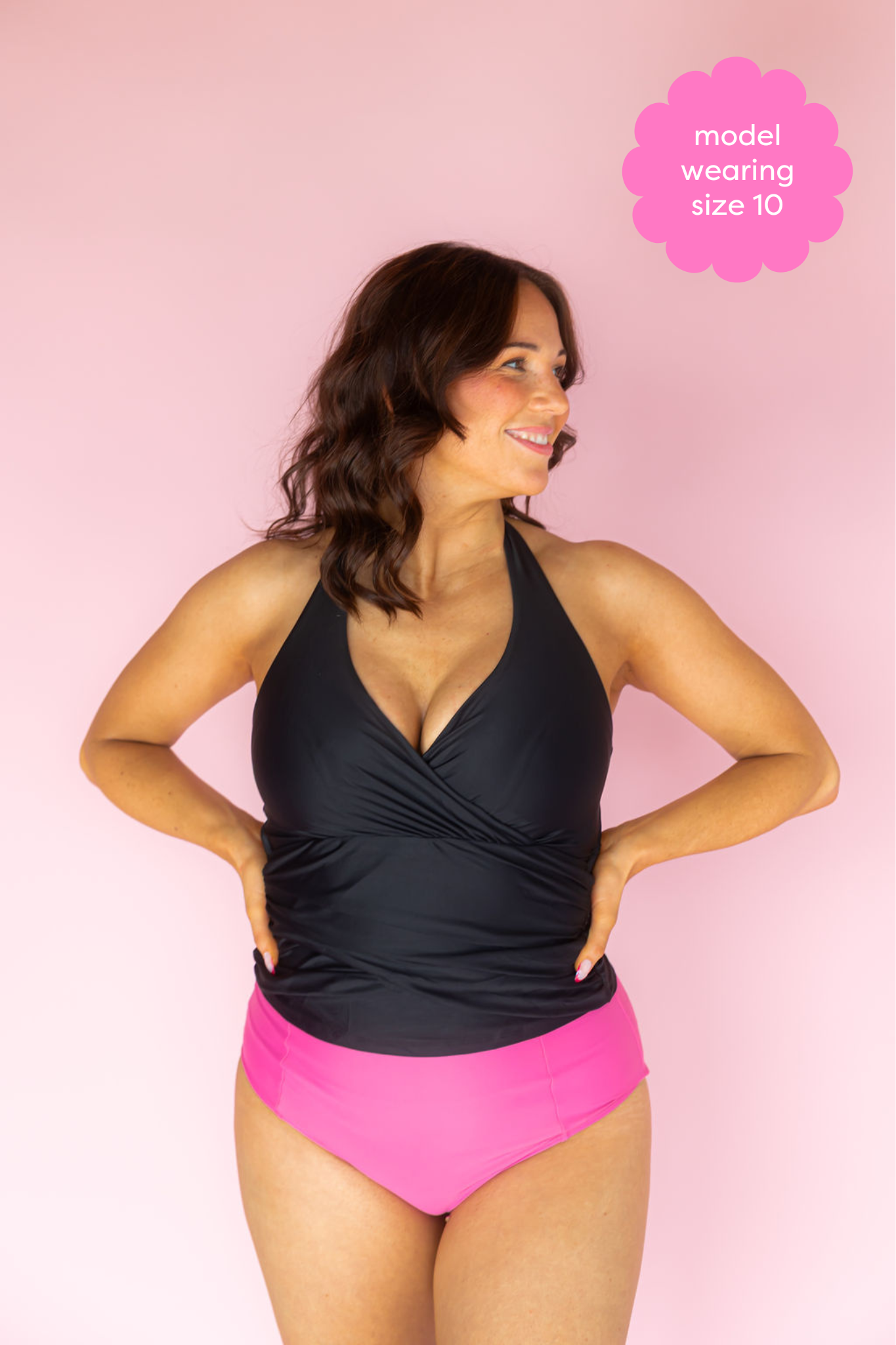 Criss-Cross Halter Top Black