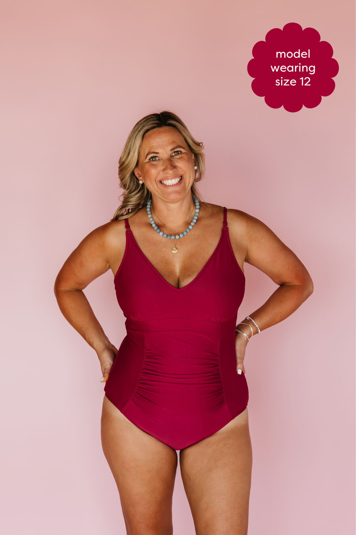 Pre-Order: Ruched One Piece Cherry