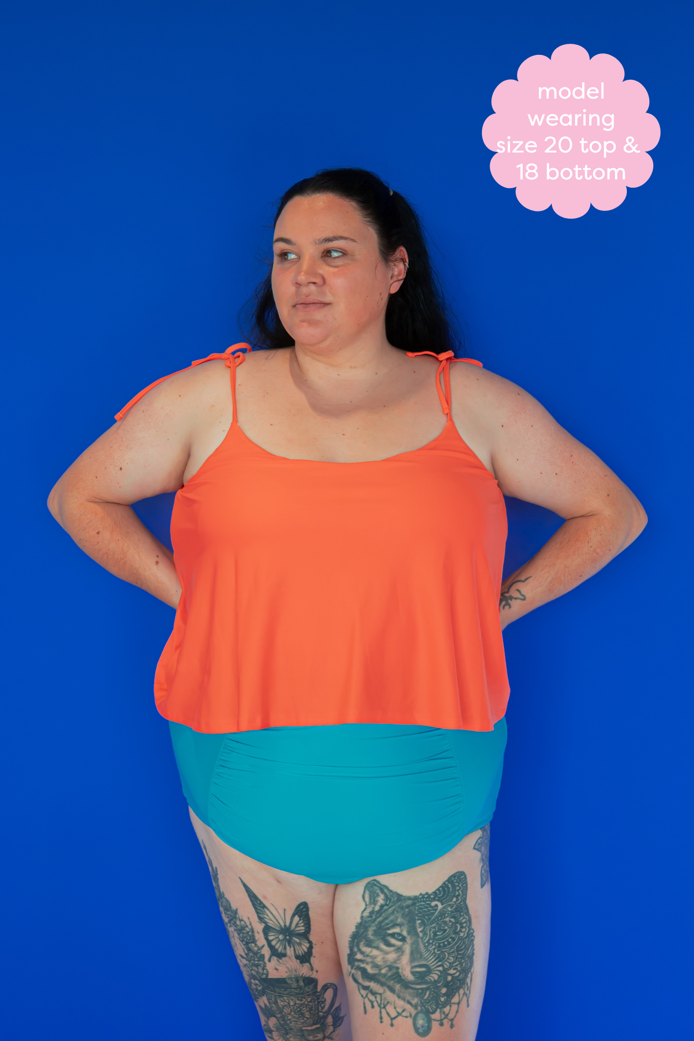 Ruched High Waisted Bottoms Teal