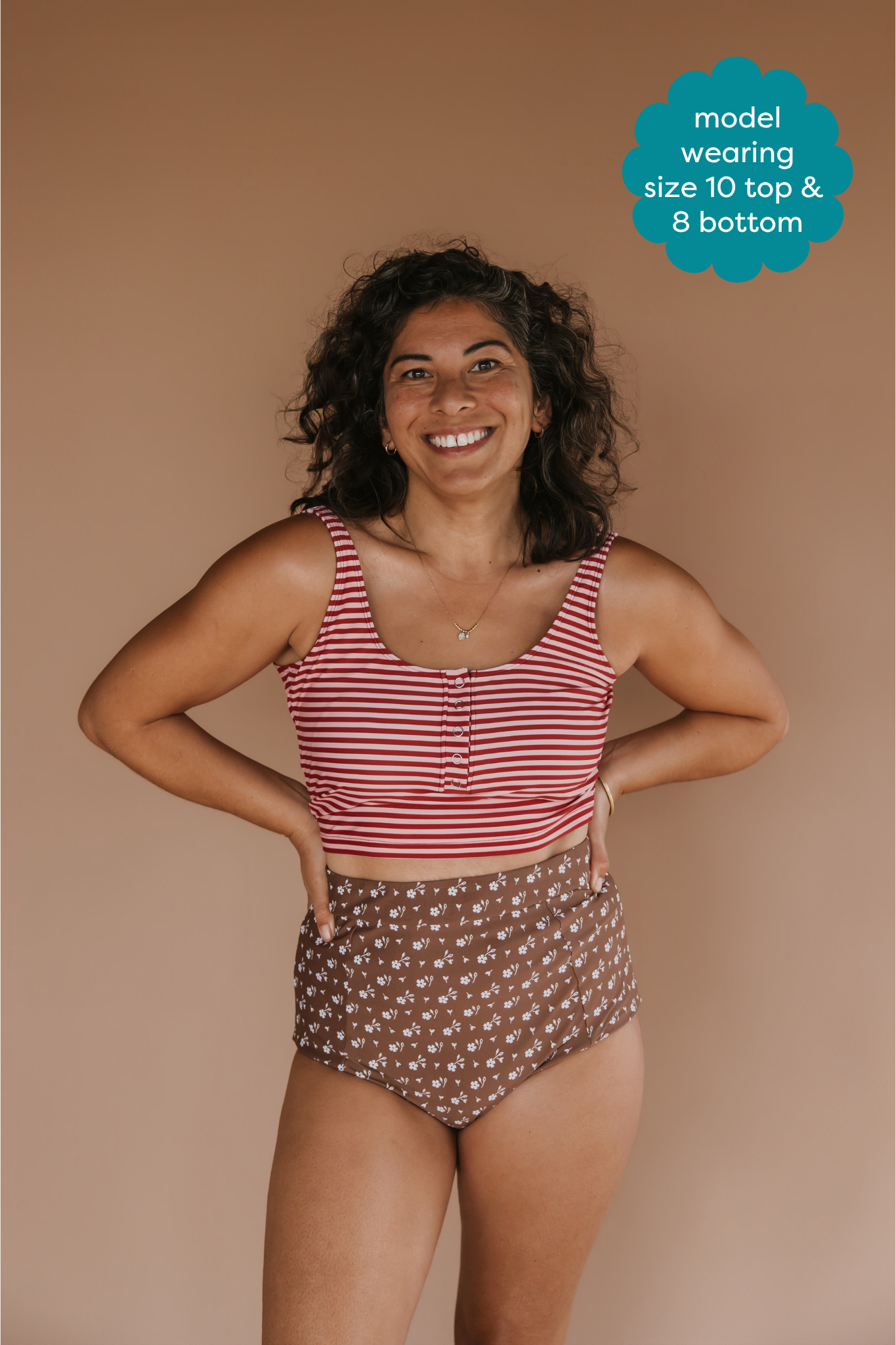 High Waisted Bottoms Cocoa Ditzy