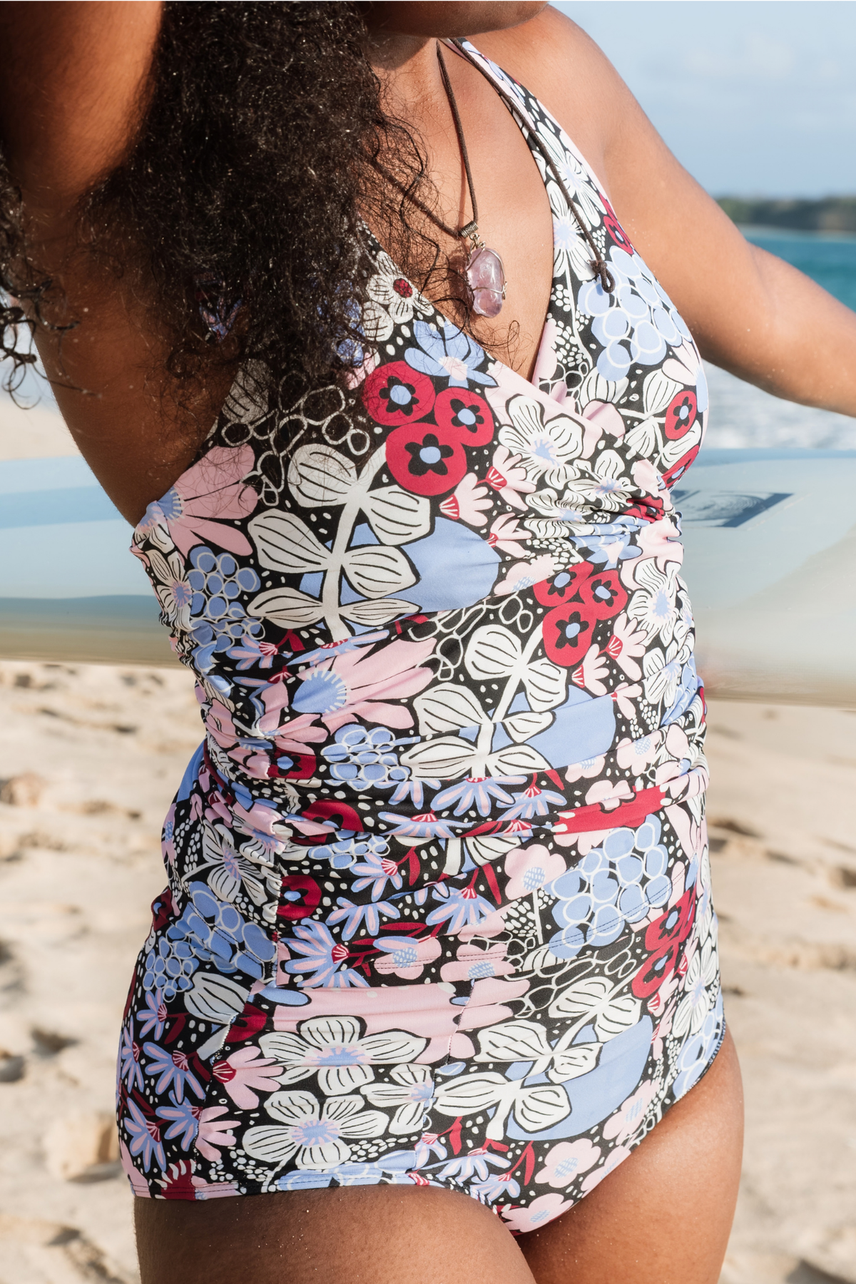 Pre-Order: Criss-Cross Halter Top Velvet Meadow