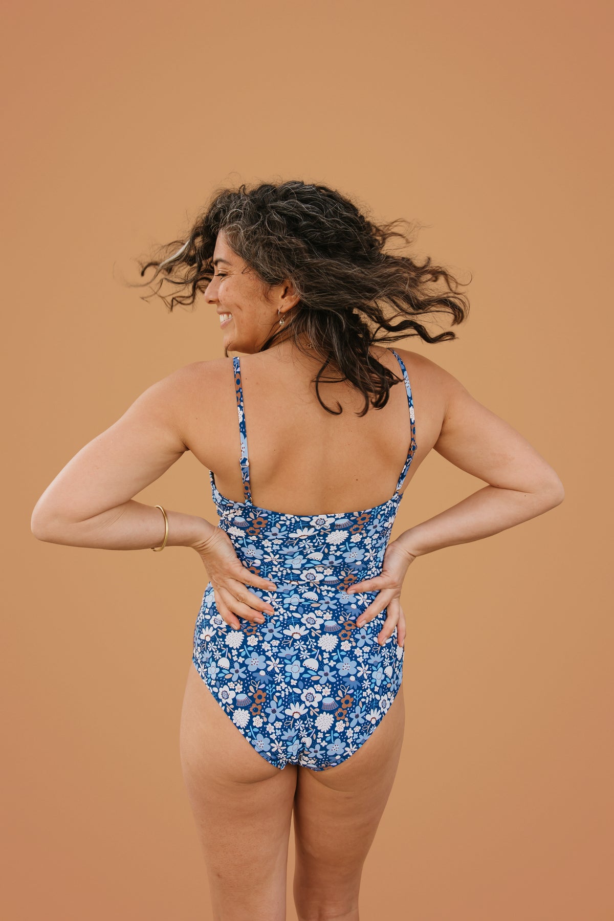 PRE-ORDER: Ruched One Piece Indigo Posy