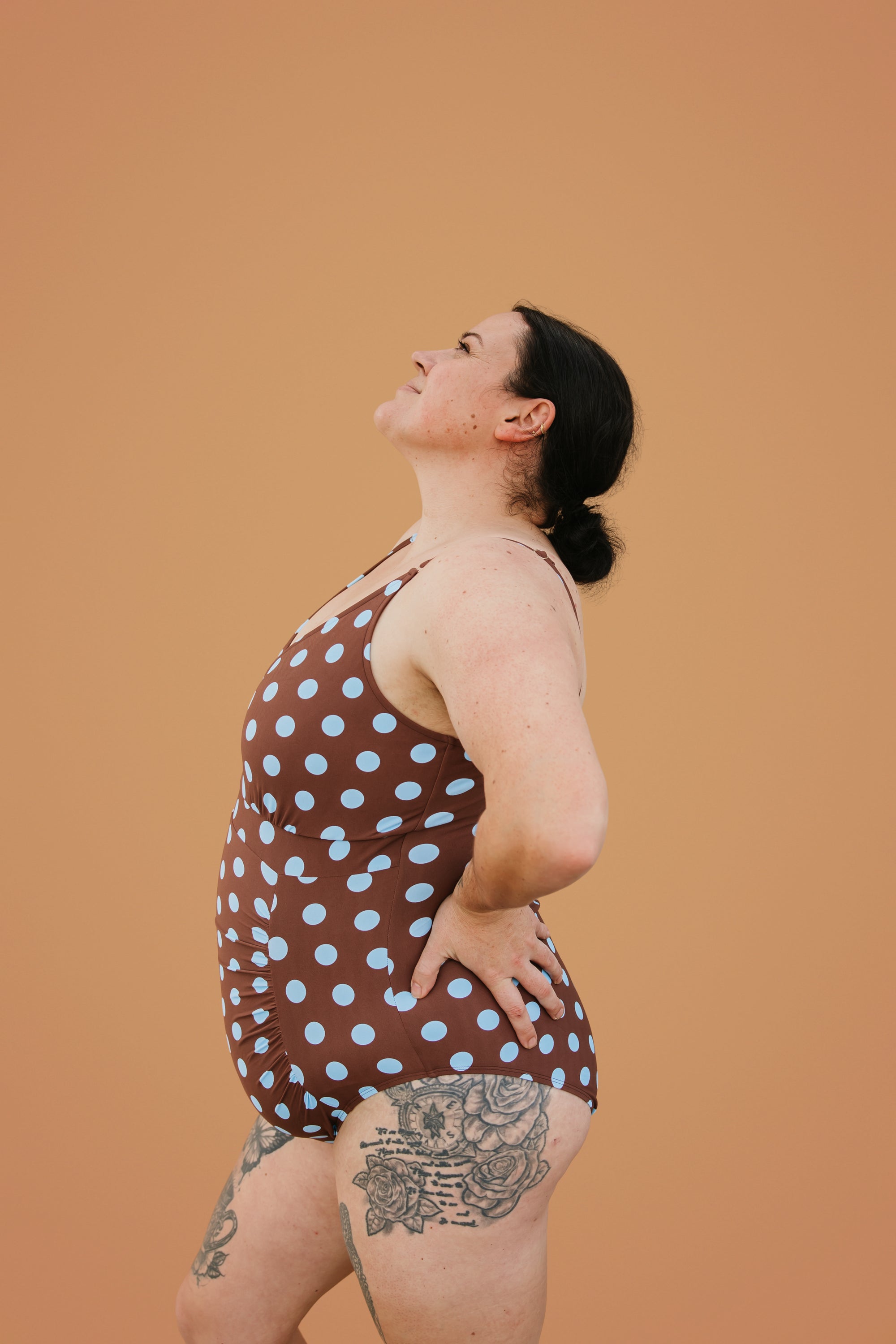 PRE-ORDER: Ruched One Piece Freckle