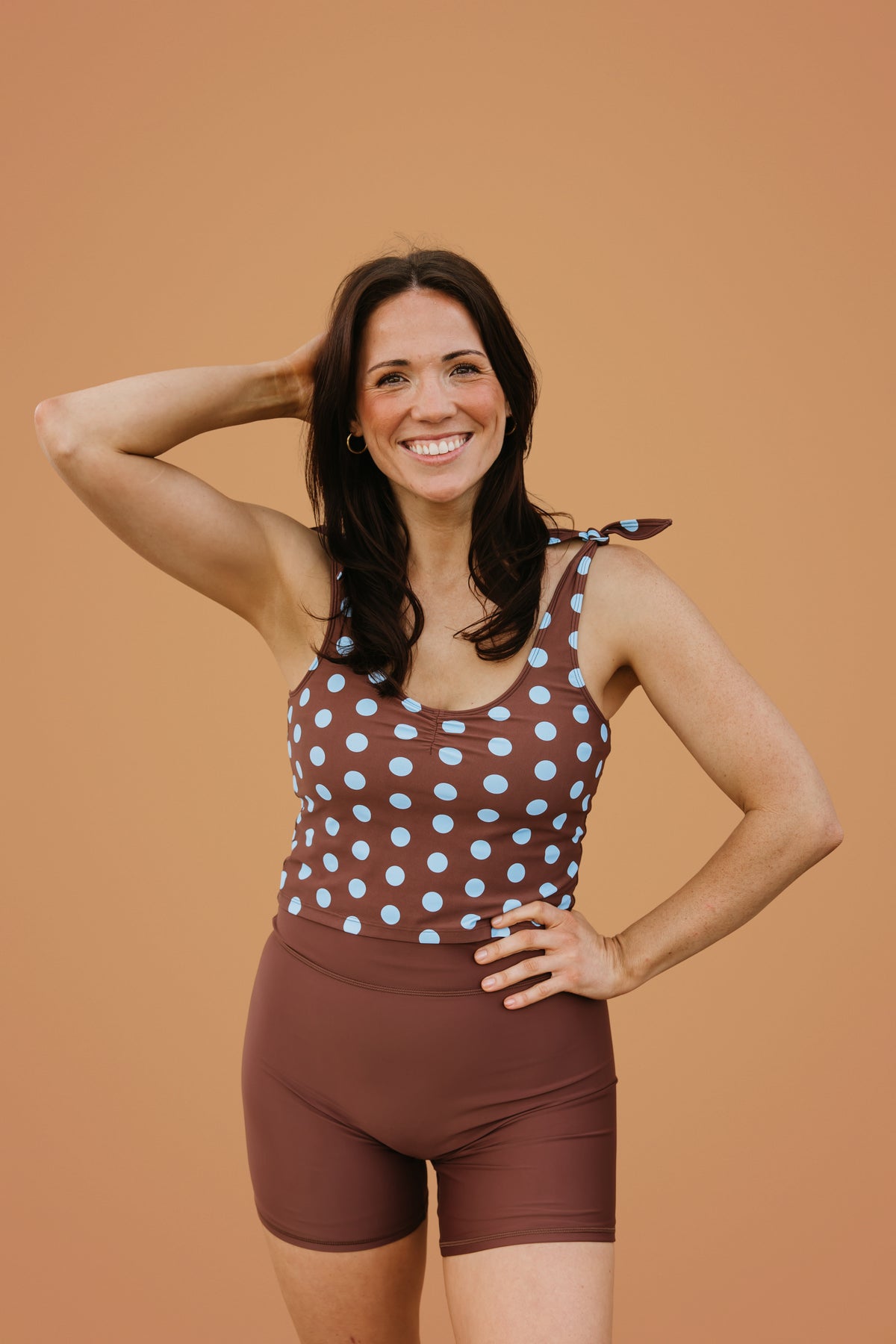 PRE-ORDER: Shoulder Tie Top Freckle