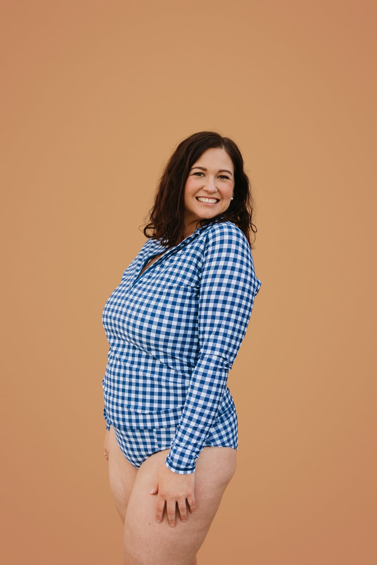 PRE-ORDER: Sun Kissed Rashie Blueberry Check