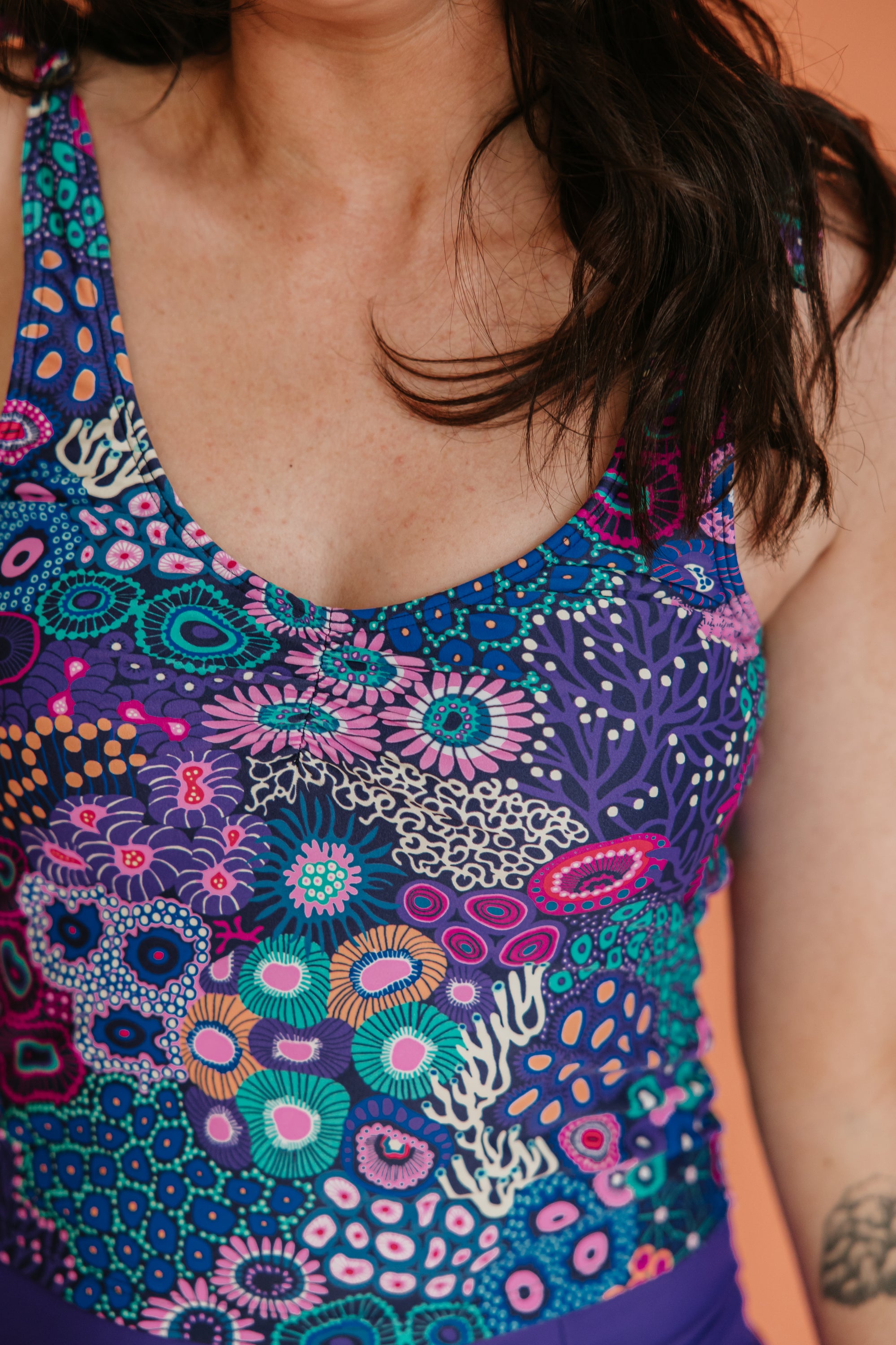 Shoulder Tie Top Ocean Jewels