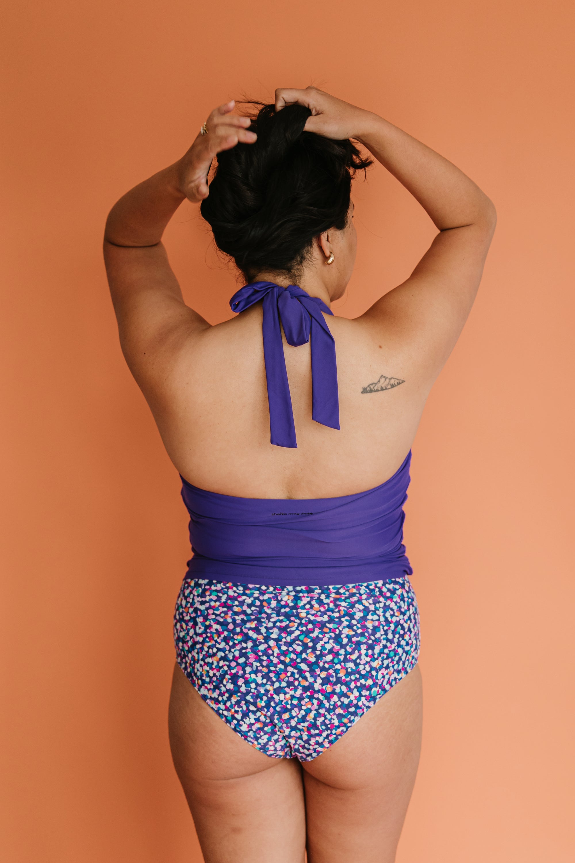 High Cut Bottoms Midnight Confetti