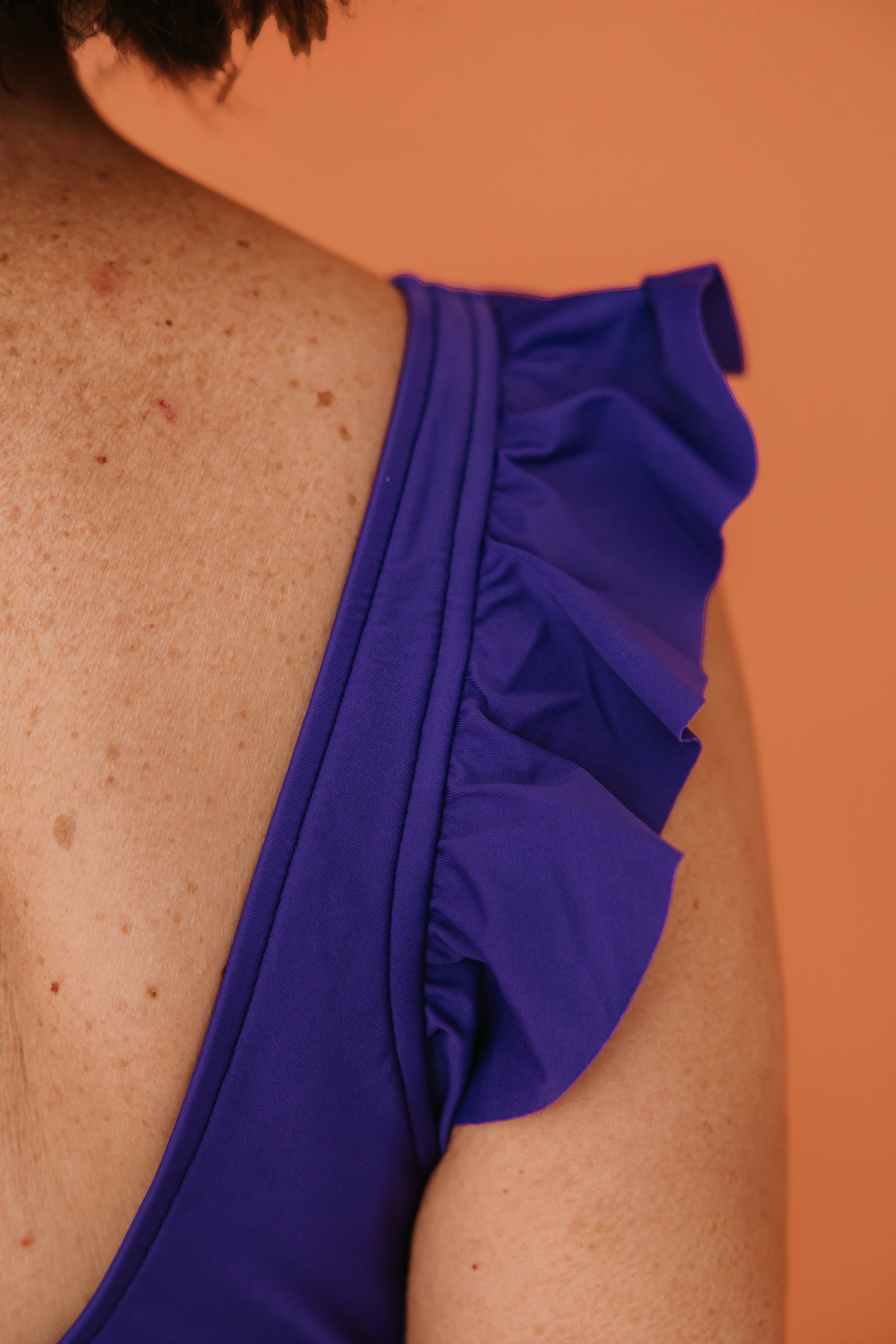 Frill Shoulder Tank Amethyst