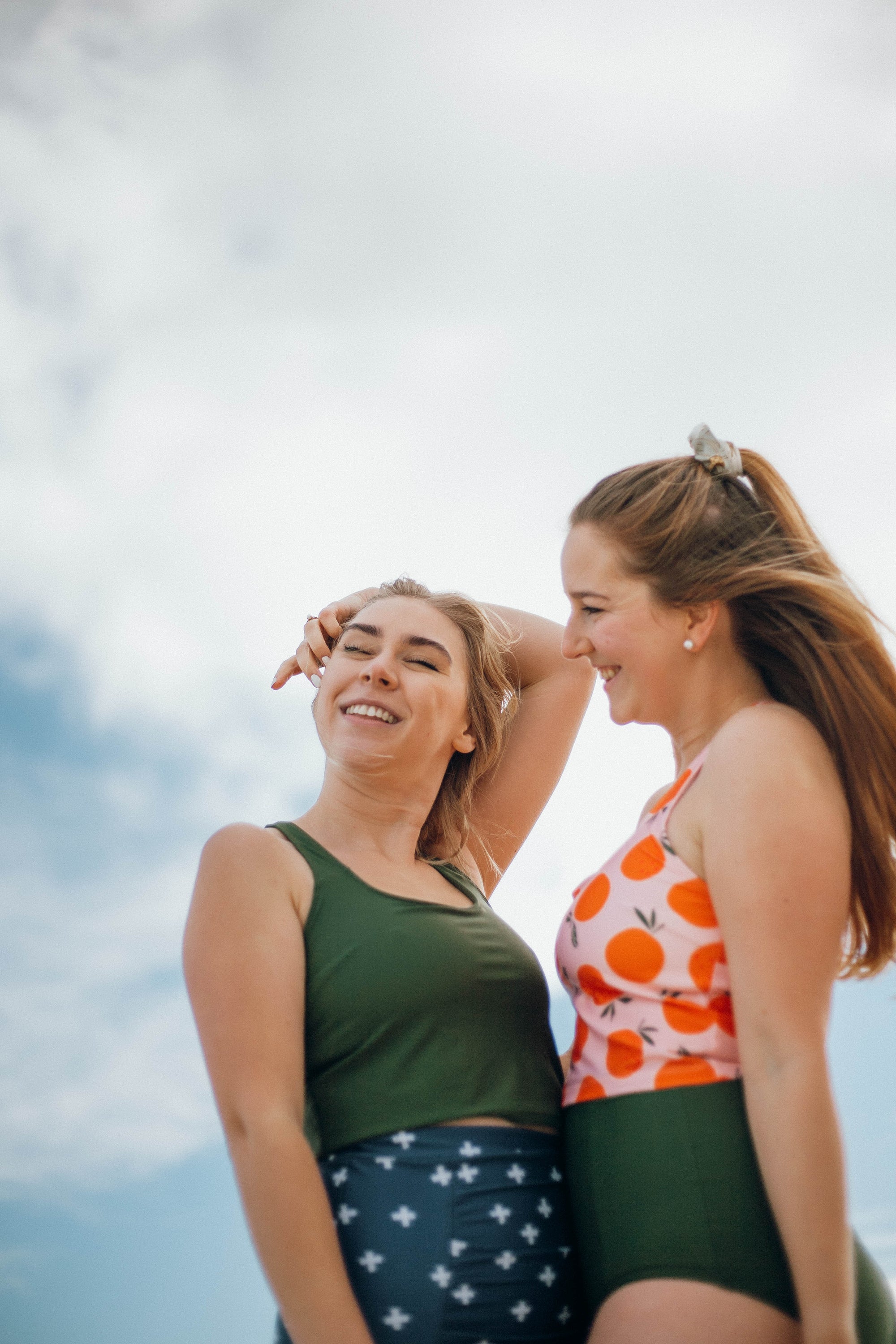 Racer Back Top Oranges