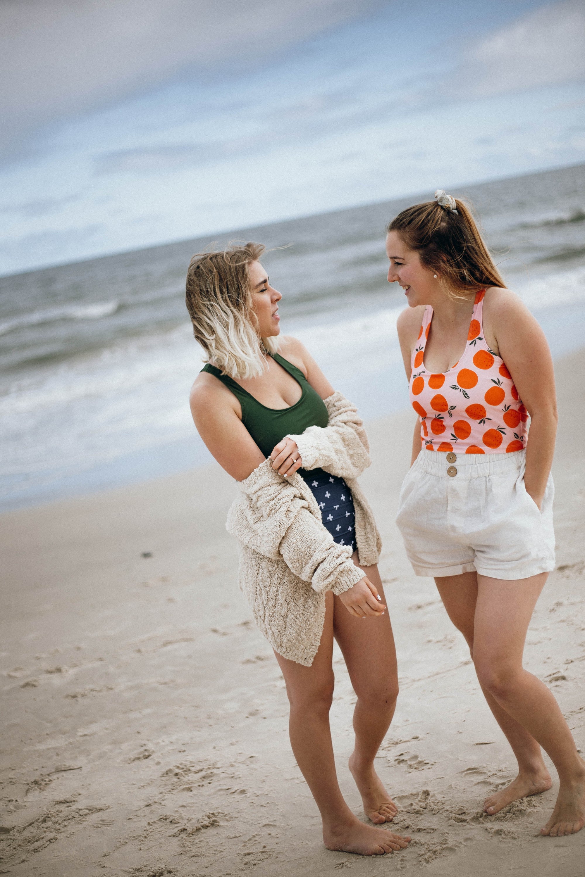 Racer Back Top Oranges