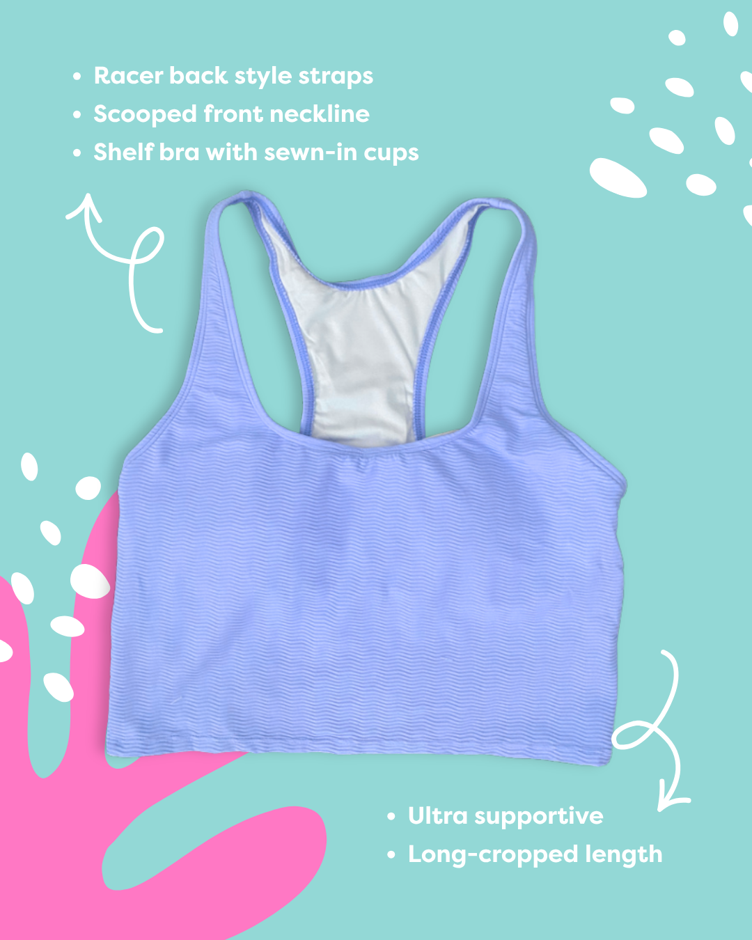 Pre-Order: Racer Back Top Peacock