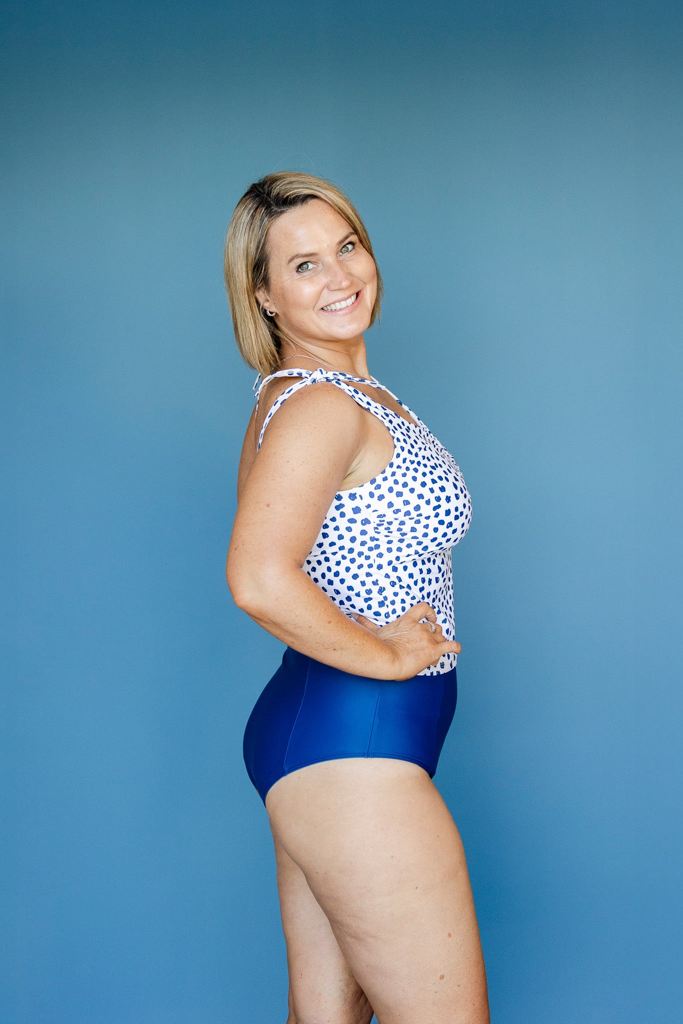 High Cut Bottoms French Navy