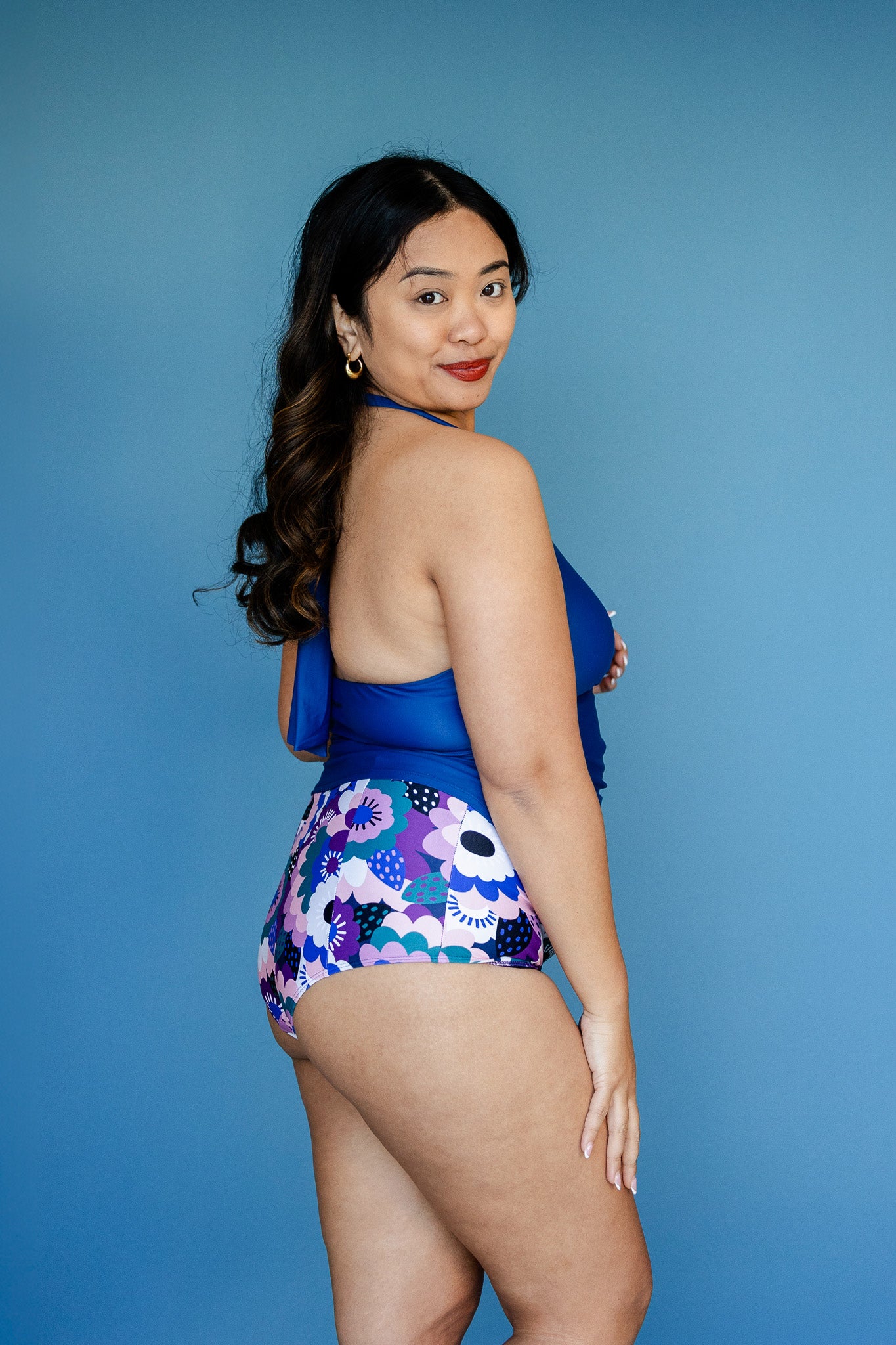 High Waisted Bottoms Dusk Flora