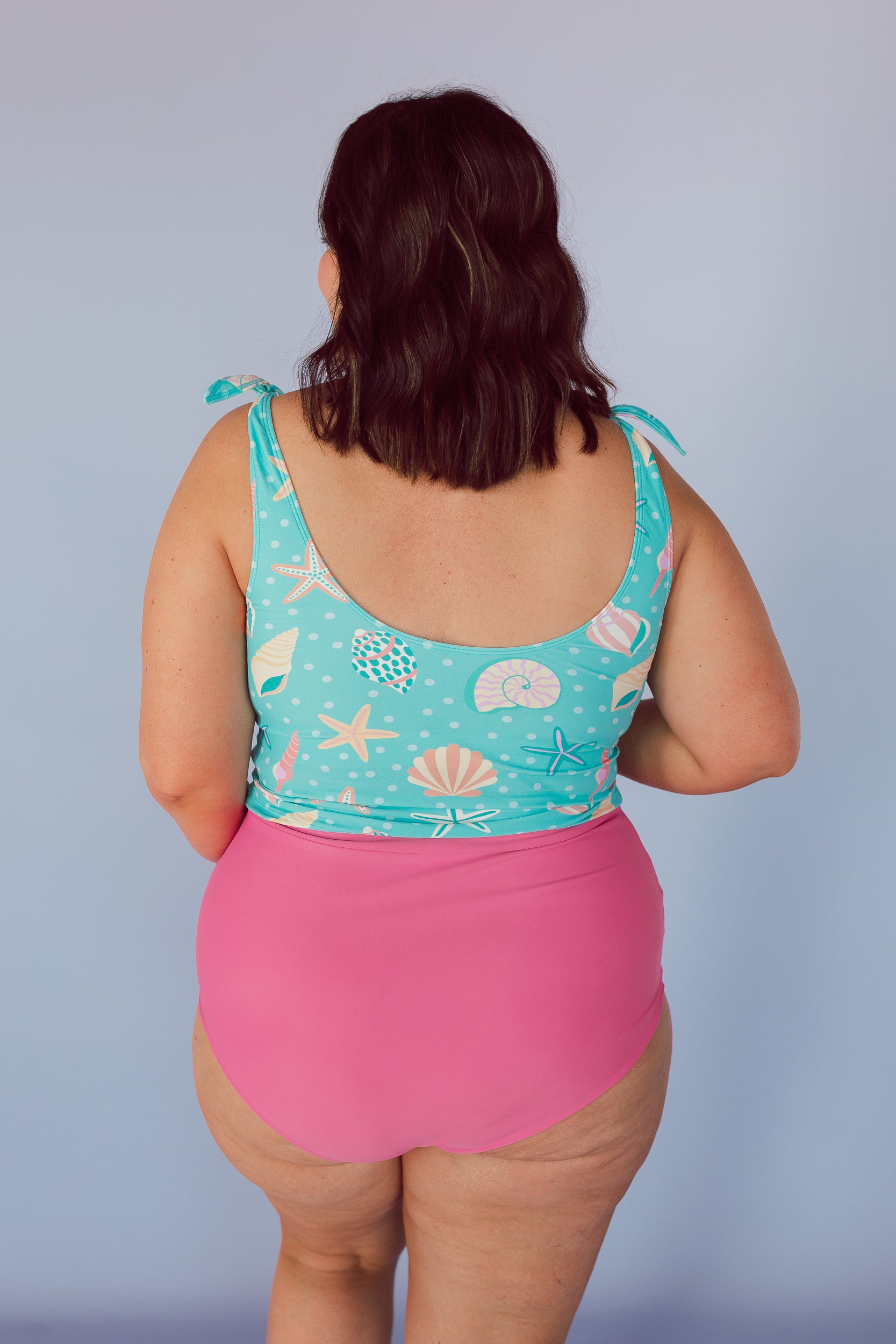 Ruched High Waisted Bottoms Bubblegum