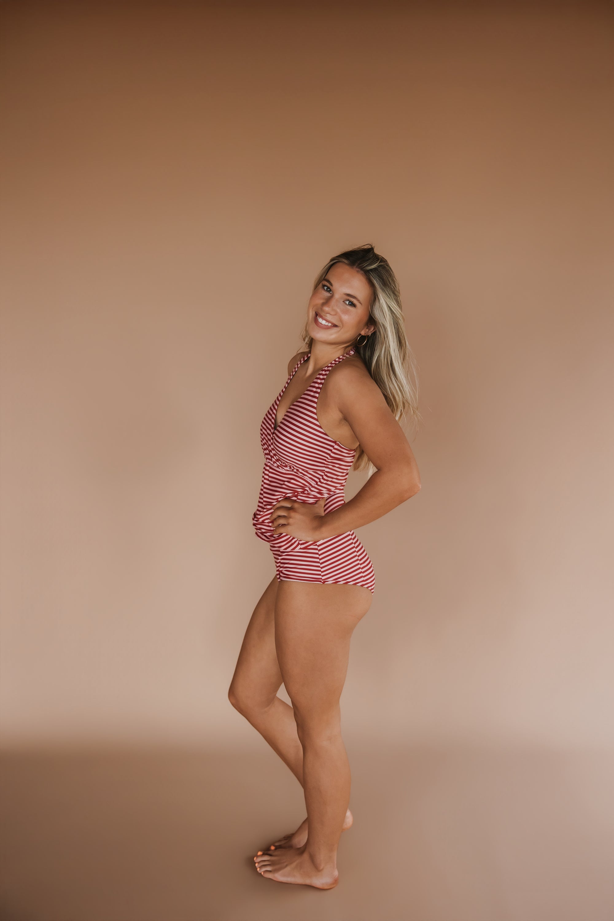 High Waisted Bottoms Candy Stripe