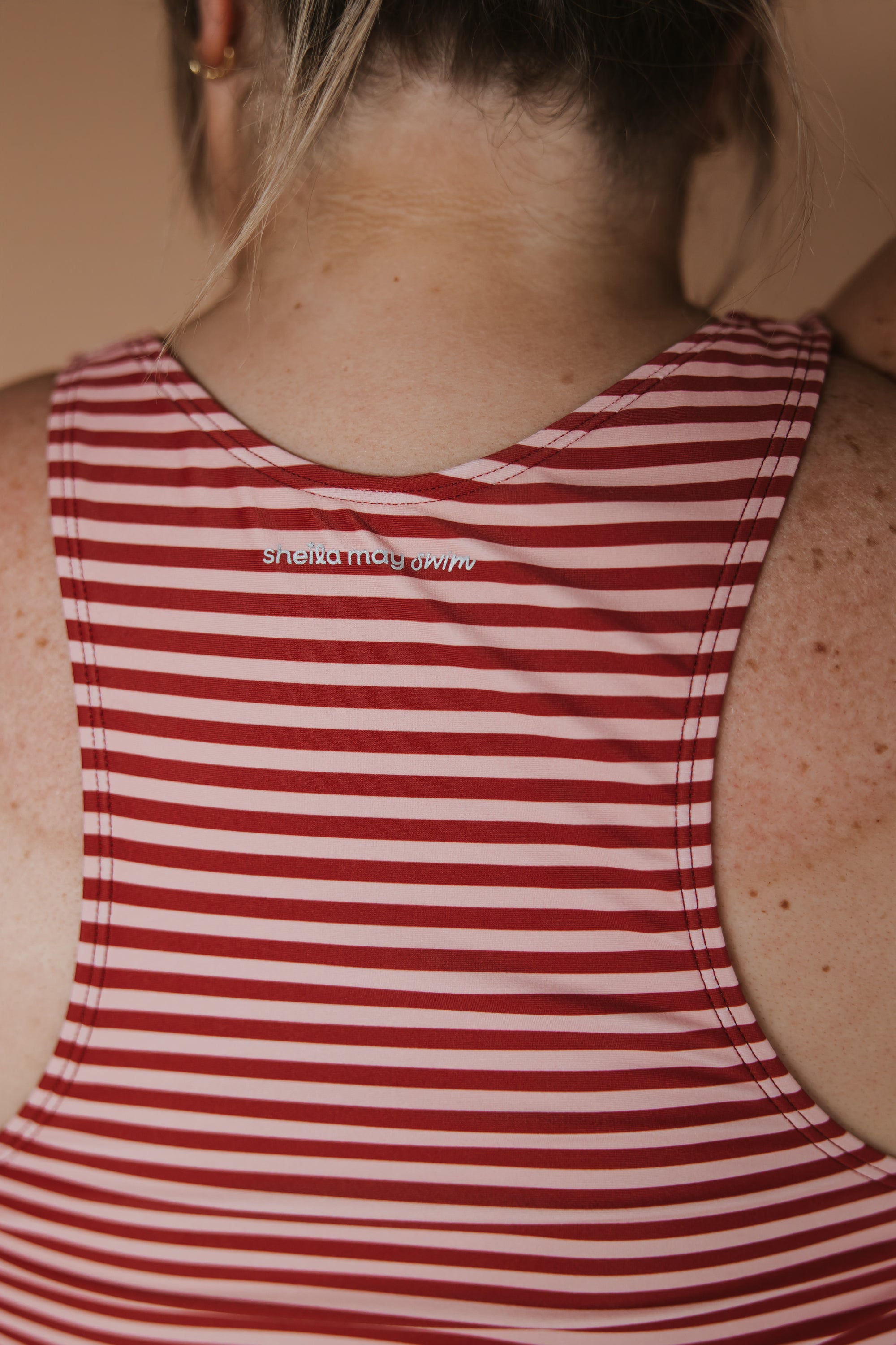 Racer Back Top Candy Stripe